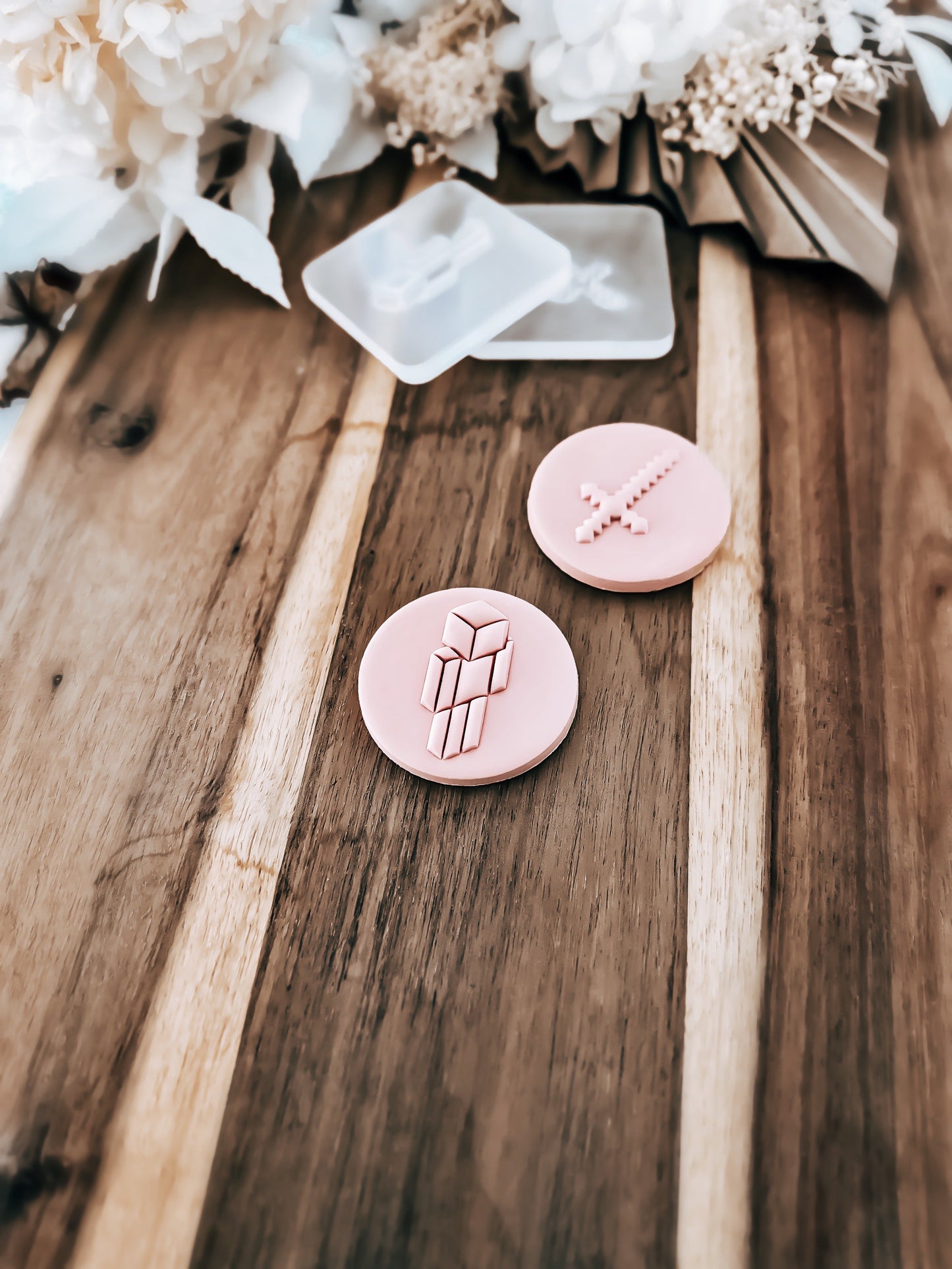 Mini Pixel Game Icons Stamp - Perfect for Fondant & Sugar Cookies
