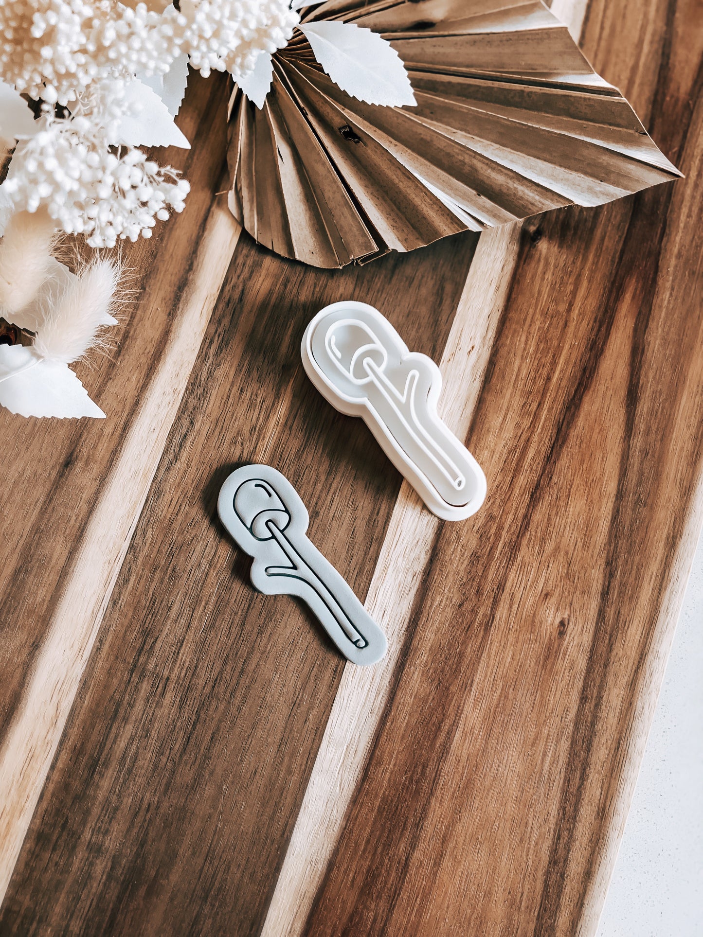 Mini Marshmallow on a Stick Stamp & Cutter - Perfect for Fondant & Sugar Cookies