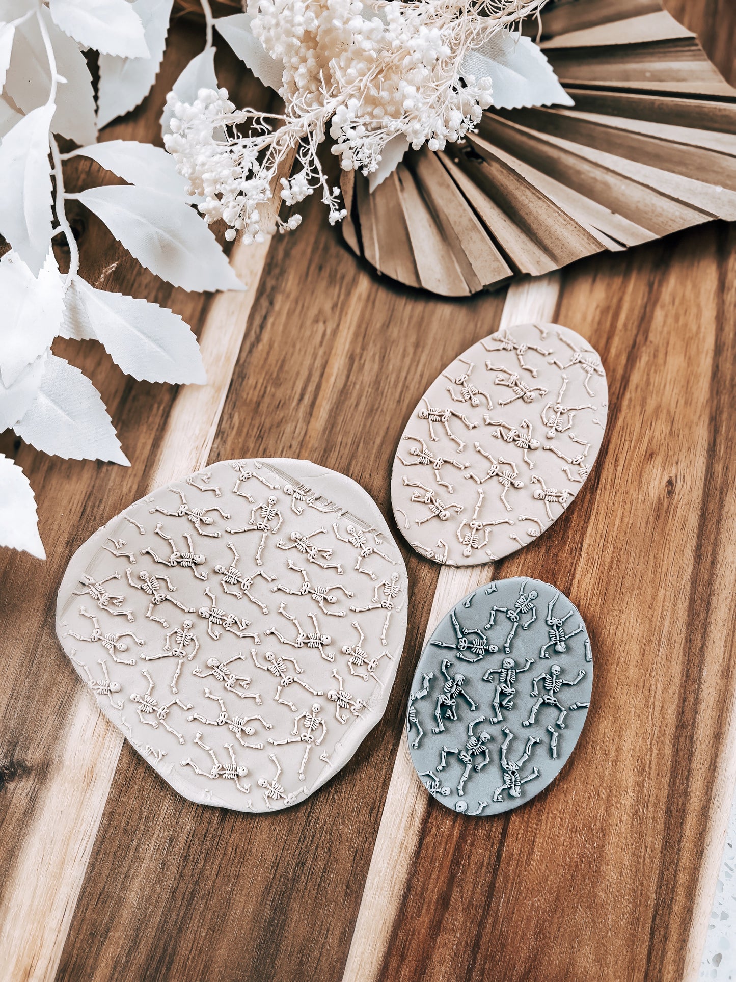 Dancing Skeletons Pattern 'UP' - Cookie Stamp - Fondant & Sugar Cookies