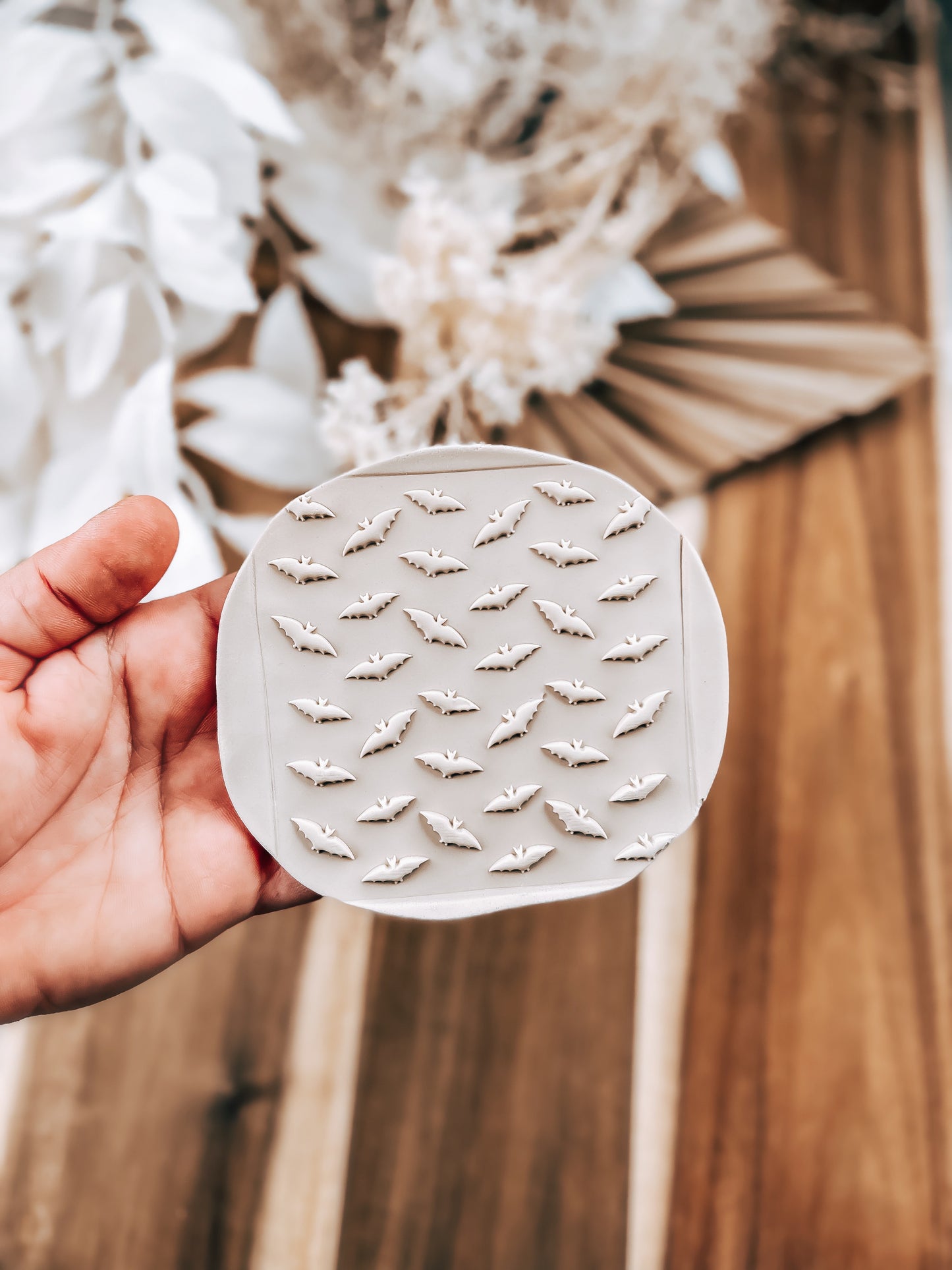 Bats Pattern 'UP' - Cookie Stamp Fondant & Sugar Cookies