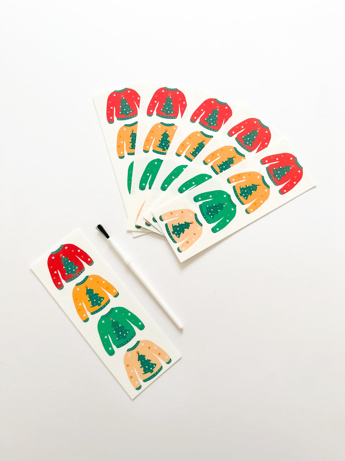 Christmas Sweater PYO edible paint palettes, 8 or 16 pack