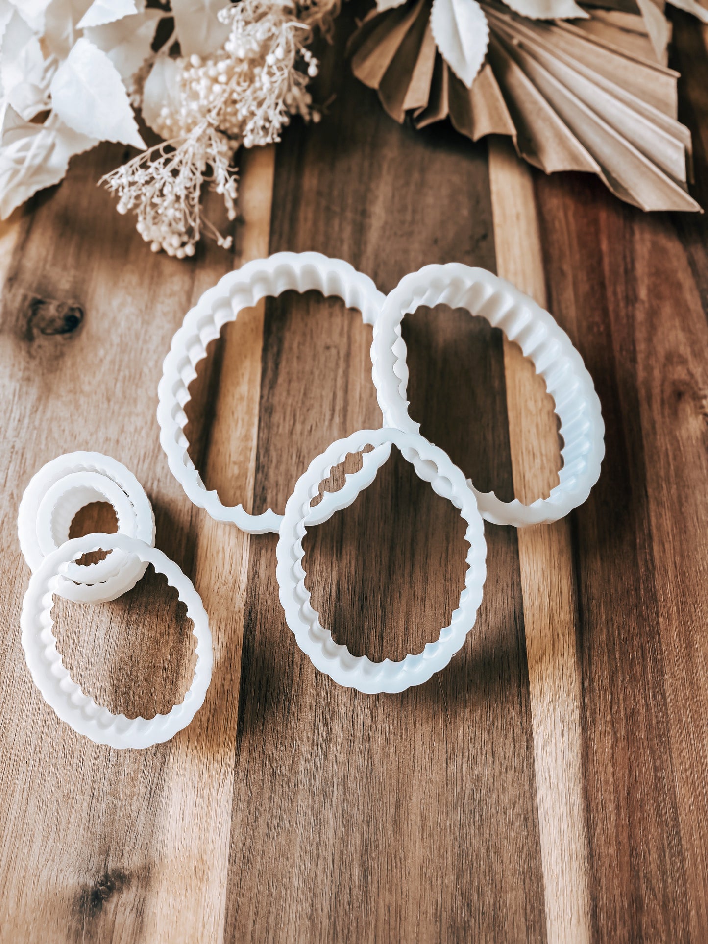 Scalloped Oval Cookie Cutter – Perfect for Fondant, Sugar Cookies & Baking