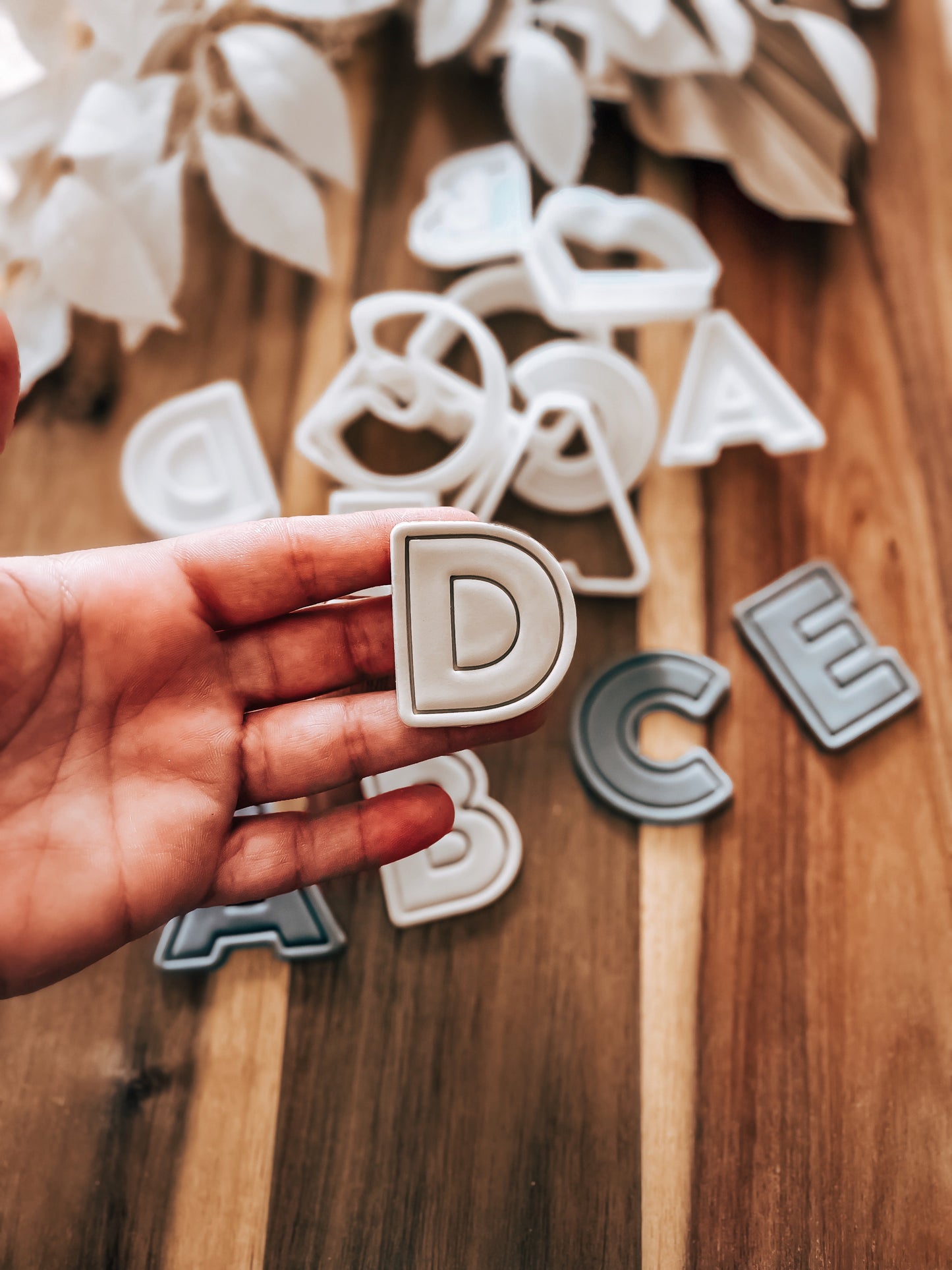 Mini Bubble Letters & Number Cookie Stamp & Cutter - Fondant & Sugar Cookies