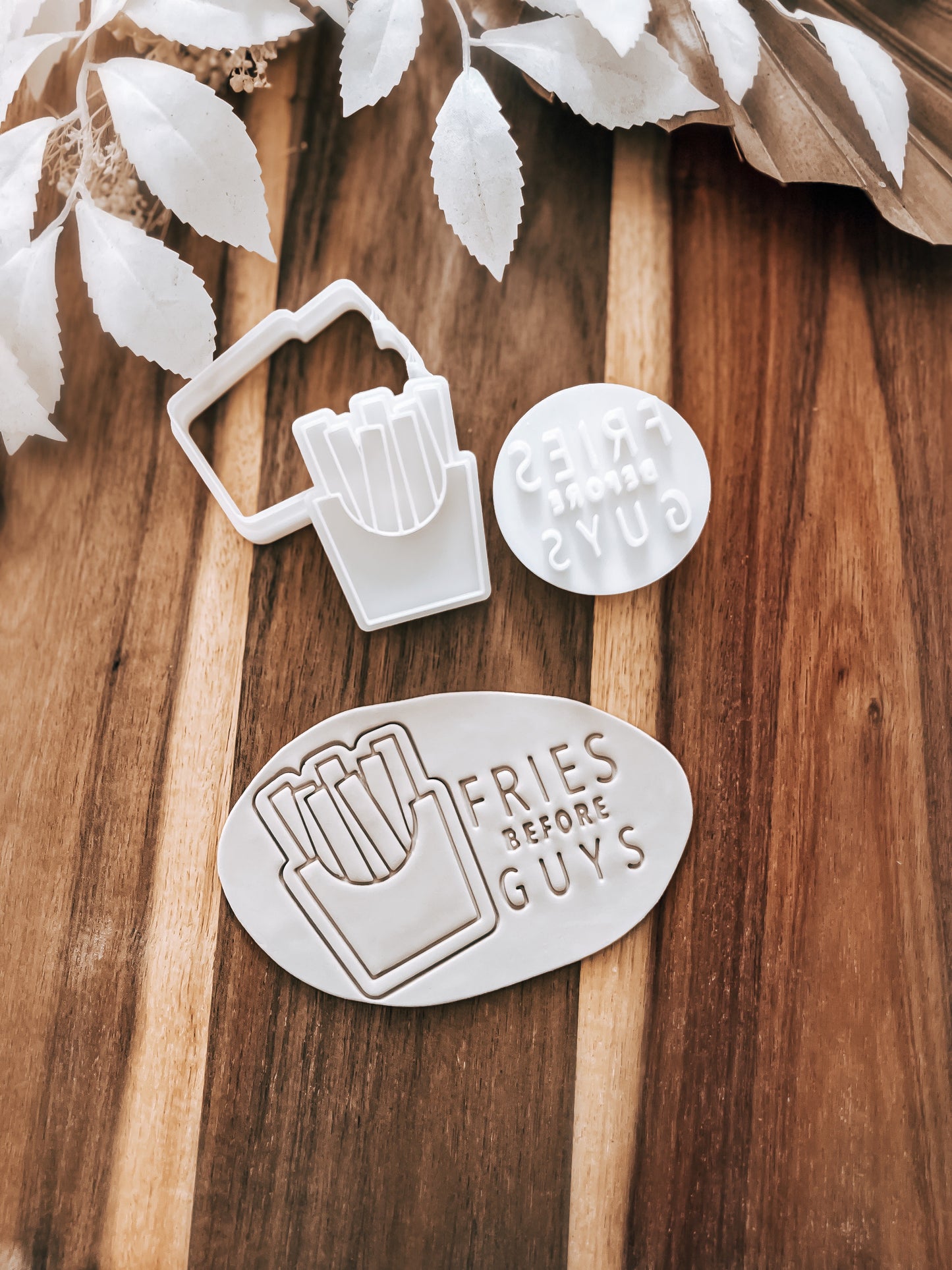 Mini Fries Before Guys (SET) - Cookie Stamp & Cutter - Ideal for Fondant & Sugar Cookies