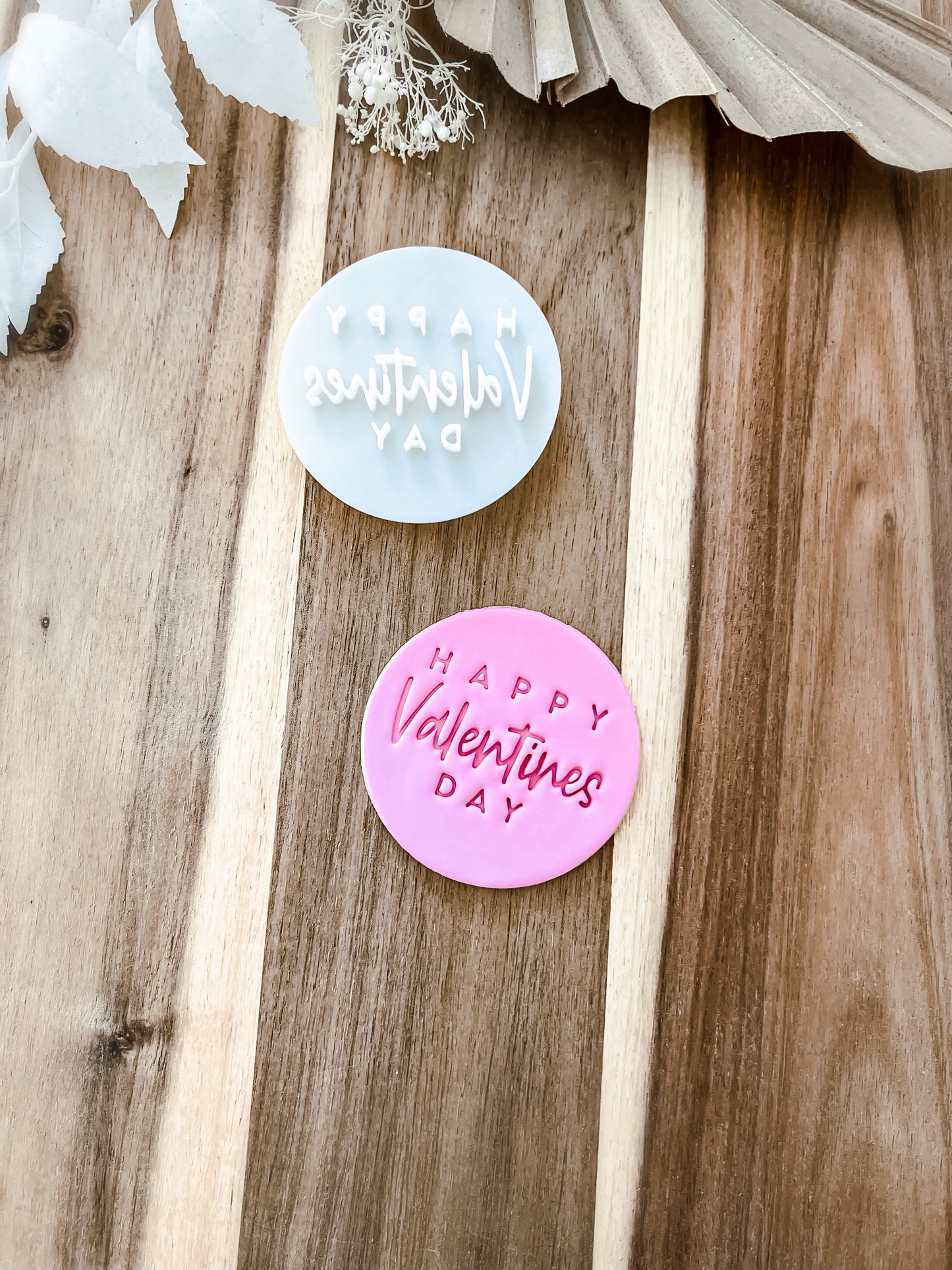 Happy Valentines Day - Cookie Stamp - Ideal for Fondant & Sugar Cookies