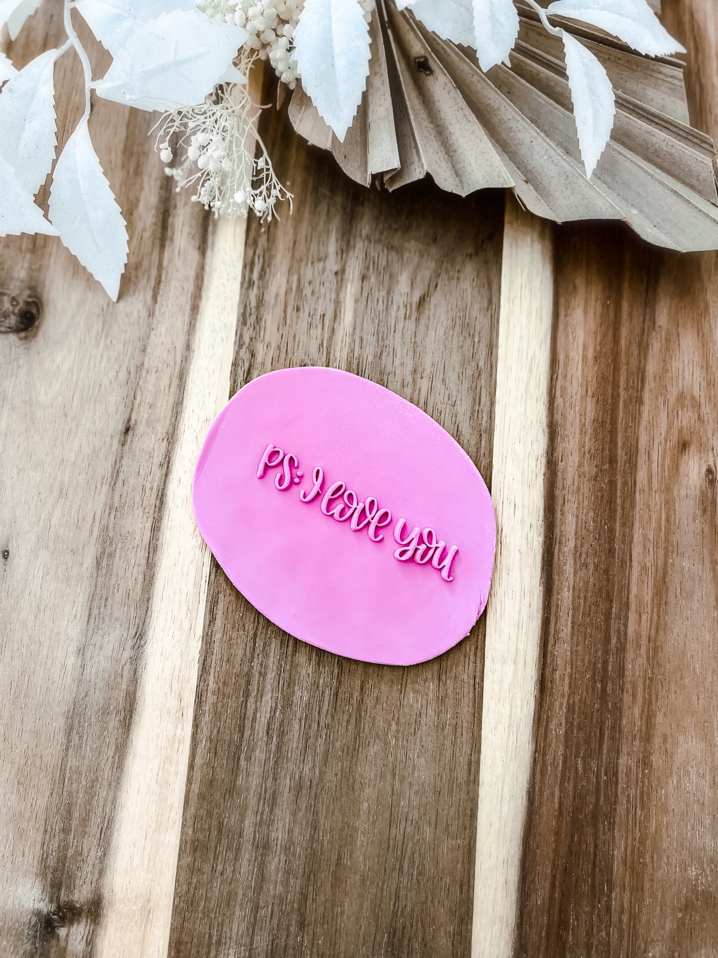 PS: I Love You 'UP' - Cookie Stamp - Ideal for Fondant & Sugar Cookies
