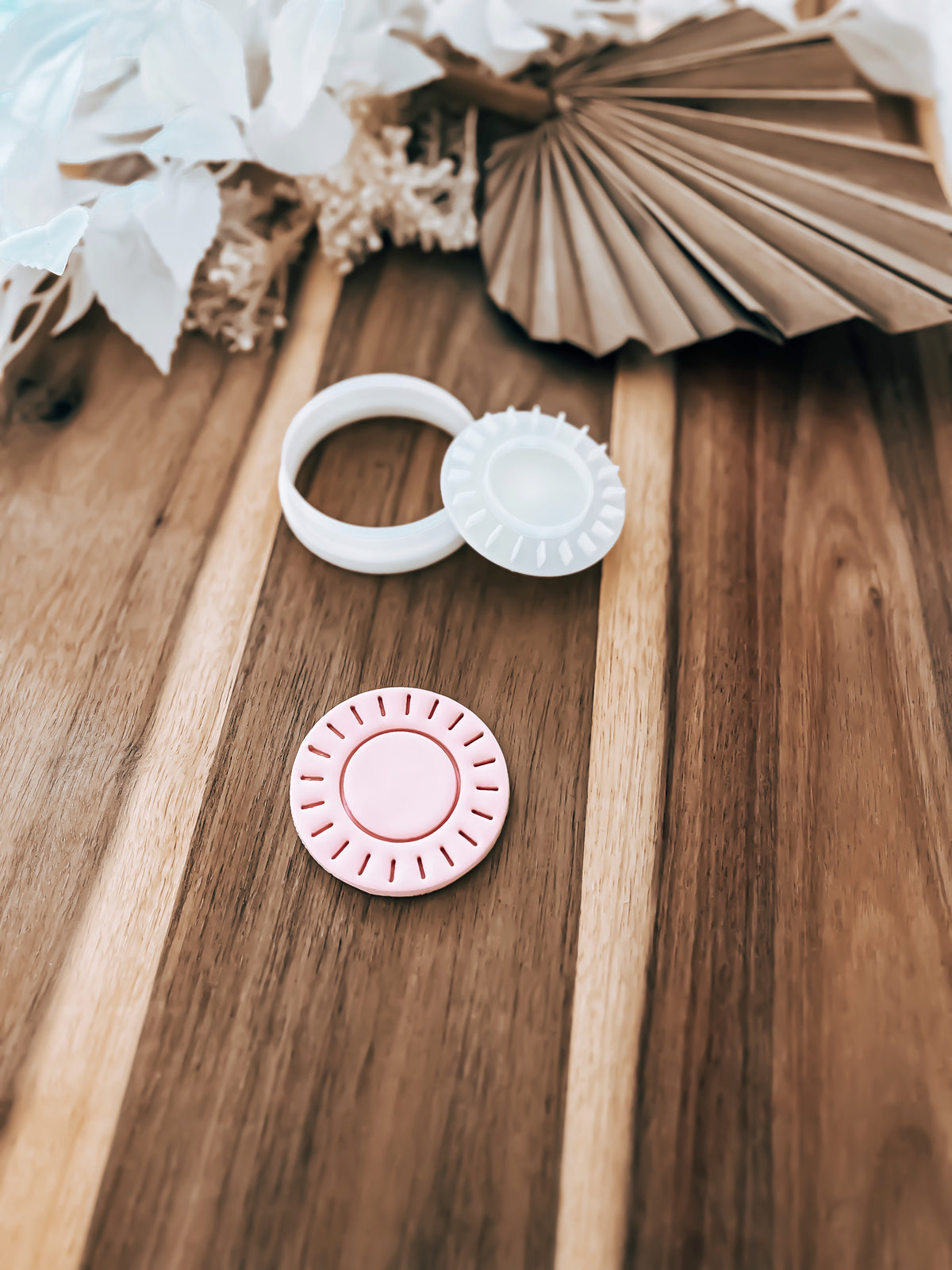 Mini Sun Cookie Stamp & Cutter - Perfect for Fondant & Sugar Cookies