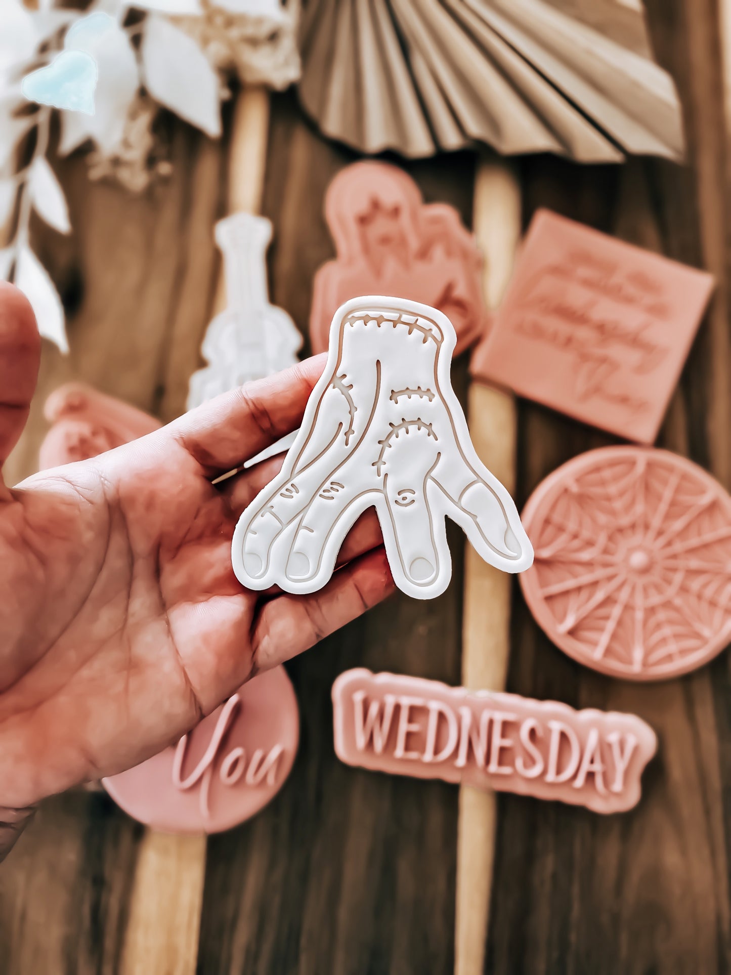 Thing (Wednesday) - Cookie Stamp & Cutter - Perfect for Fondant and Sugar Cookies
