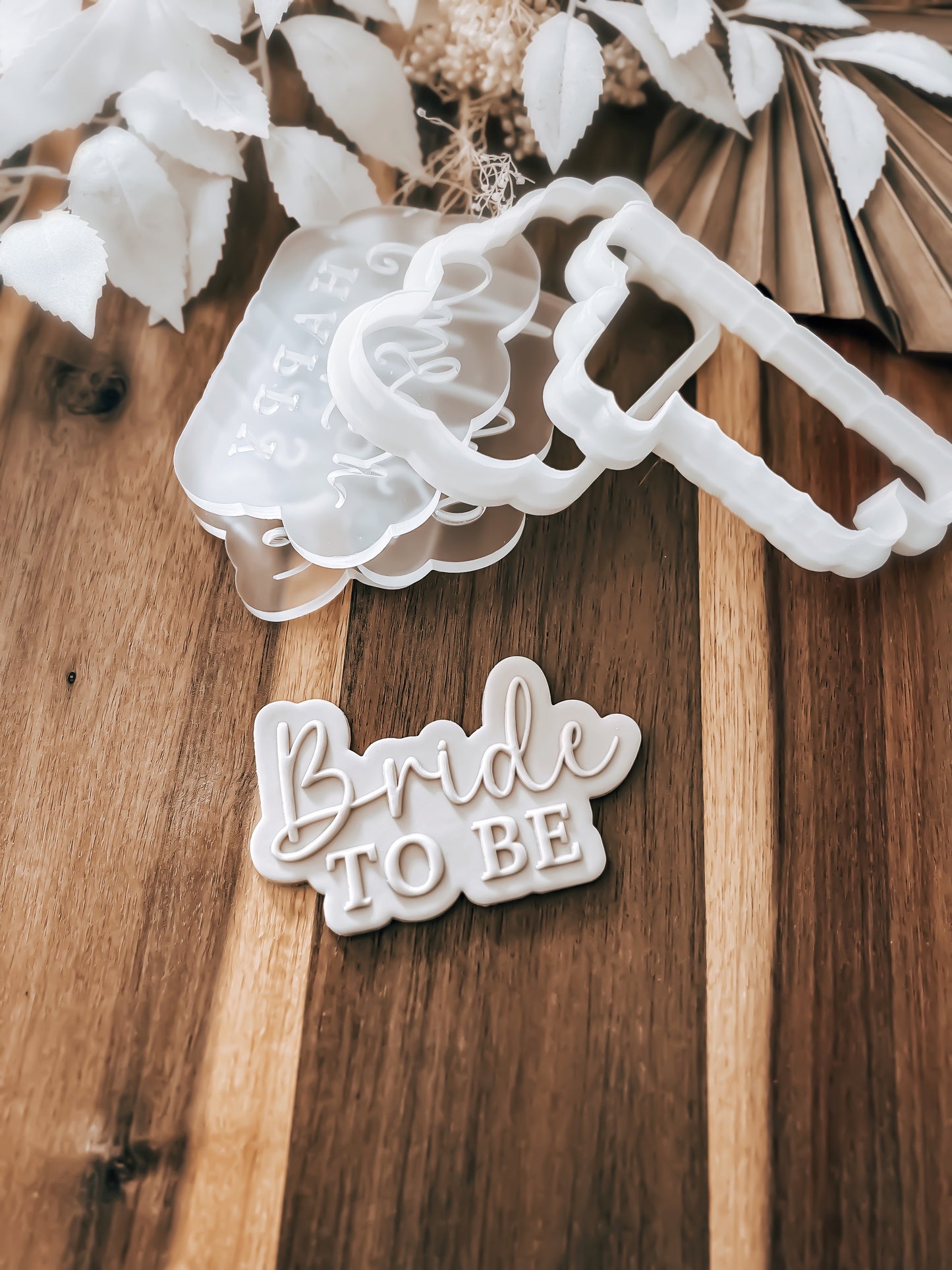 Bride to Be 'UP' Stamp & Cutter - Perfect for Fondant & Sugar Cookies