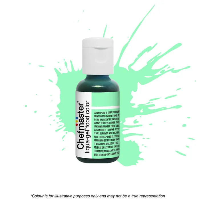 Mint Green - Gel Food Colour 20g (Chefmaster) - Premium from O'Khach Baking Supplies - Just $4.95! Shop now at O'Khach Baking Supplies