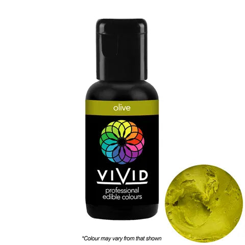 Olive Vivid Gel Colour – Professional Edible Gel Food Colouring