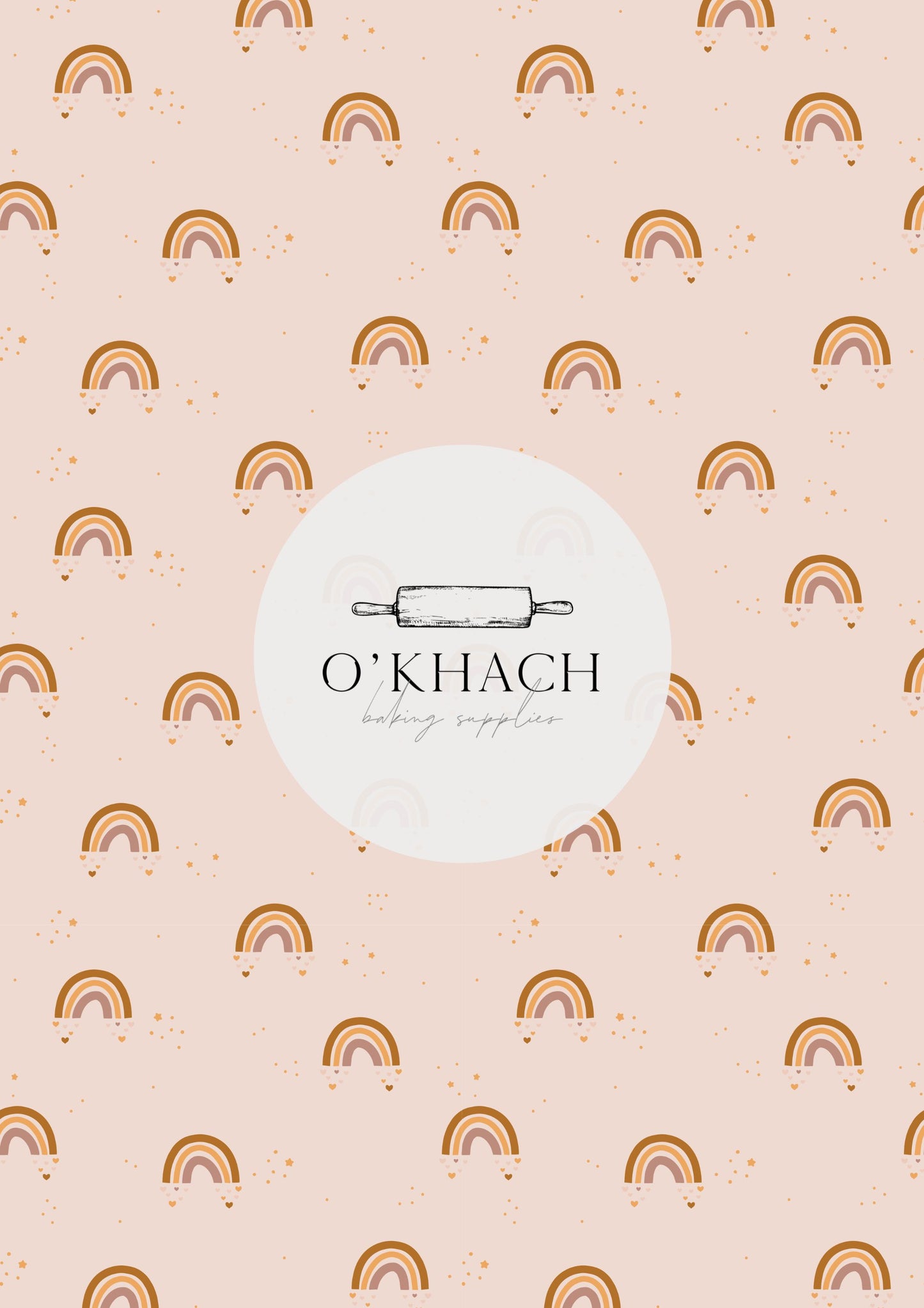 Bohemian Life Pattern - Edible Image – A4 Cake Topper & Cupcake Decoration