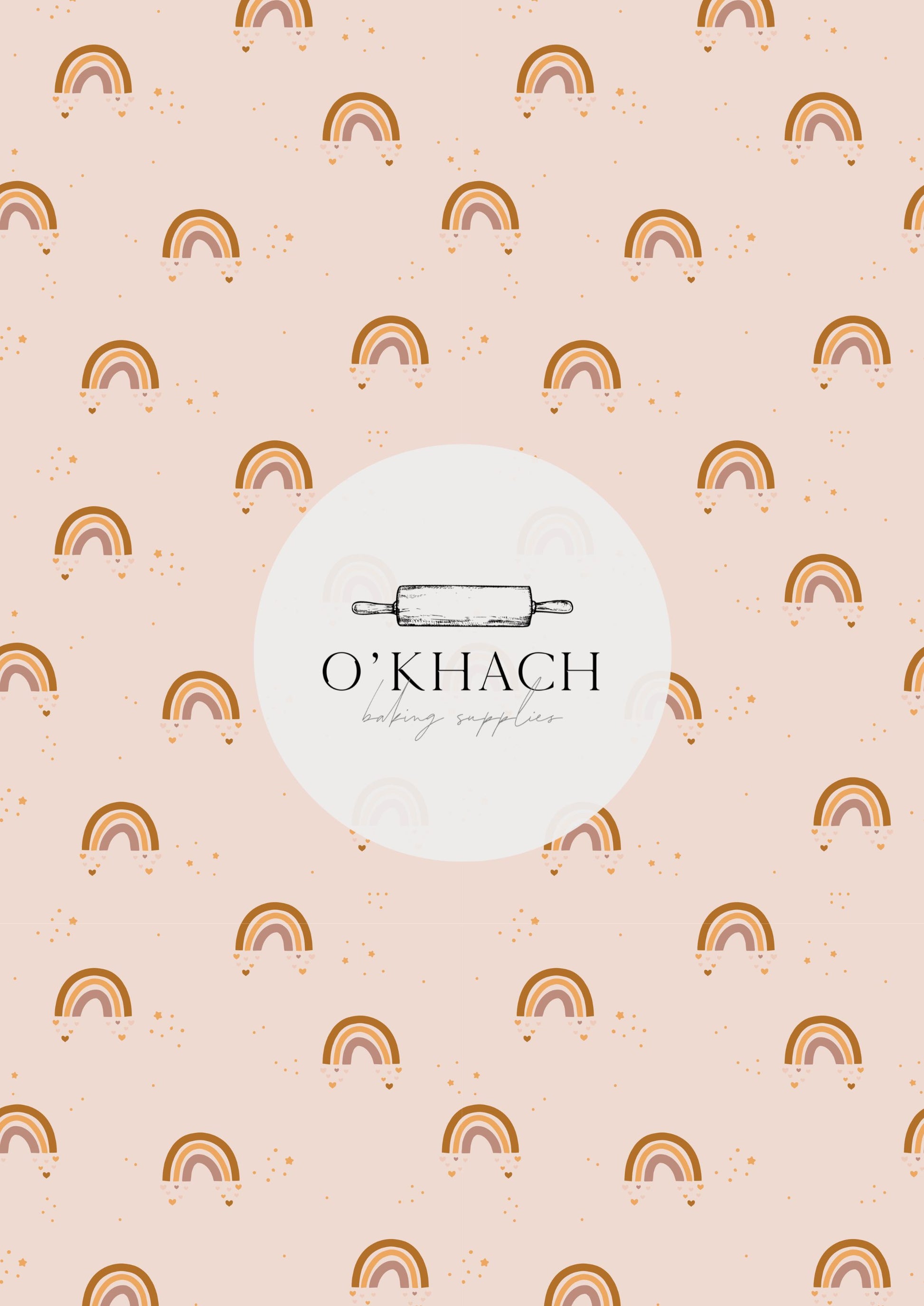 Bohemian Life Pattern - Edible Image – A4 Cake Topper & Cupcake Decoration