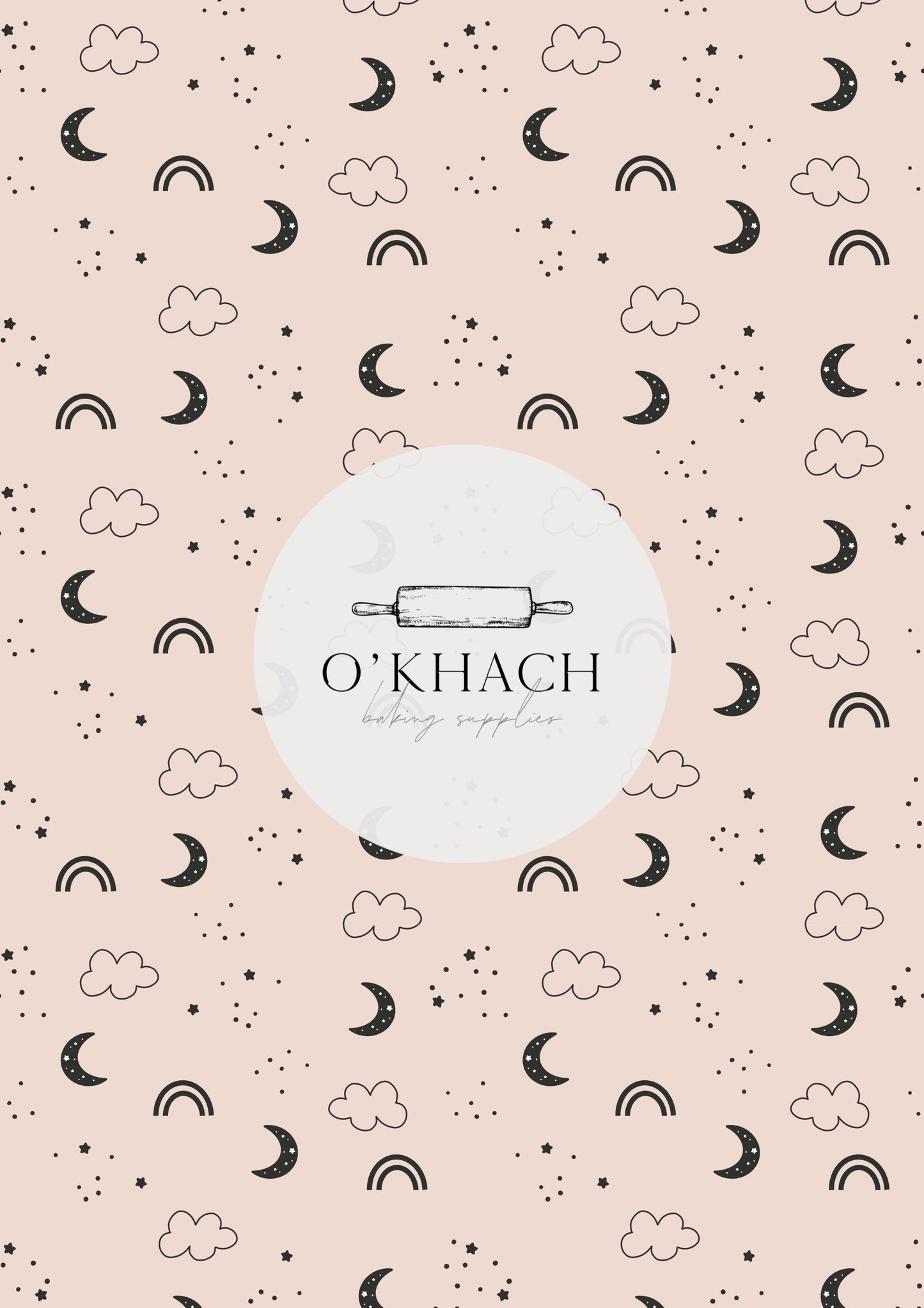 Bohemian Life Pattern - Edible Image – A4 Cake Topper & Cupcake Decoration