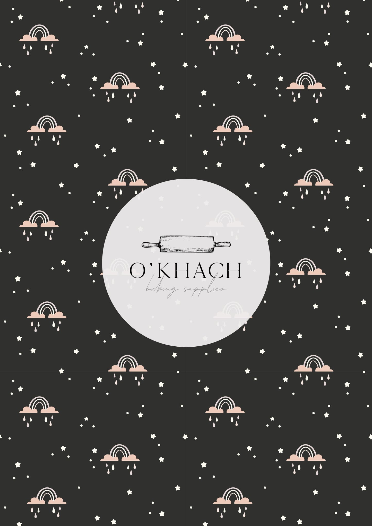 Bohemian Life Pattern - Edible Image – A4 Cake Topper & Cupcake Decoration