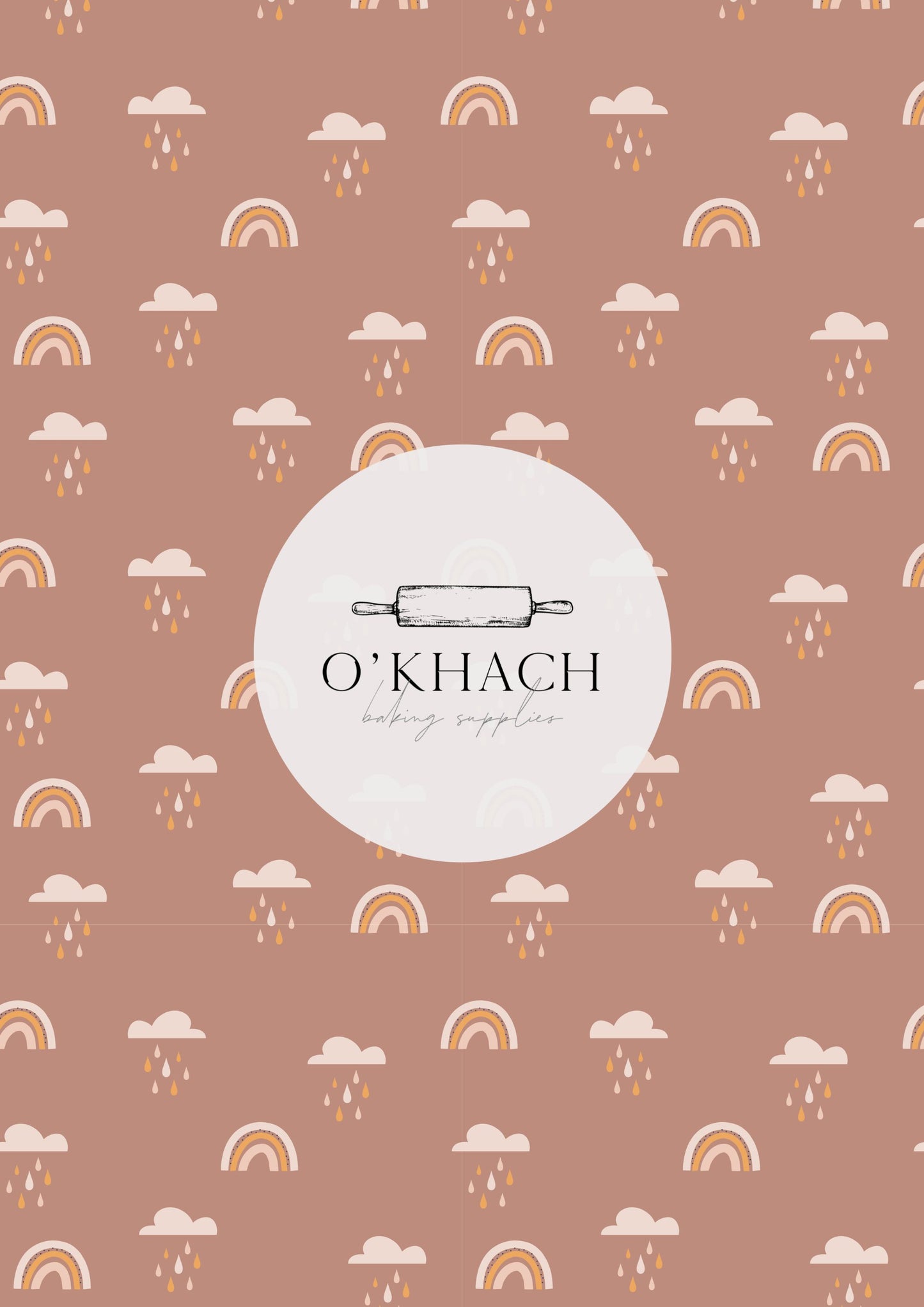 Bohemian Life Pattern - Edible Image – A4 Cake Topper & Cupcake Decoration