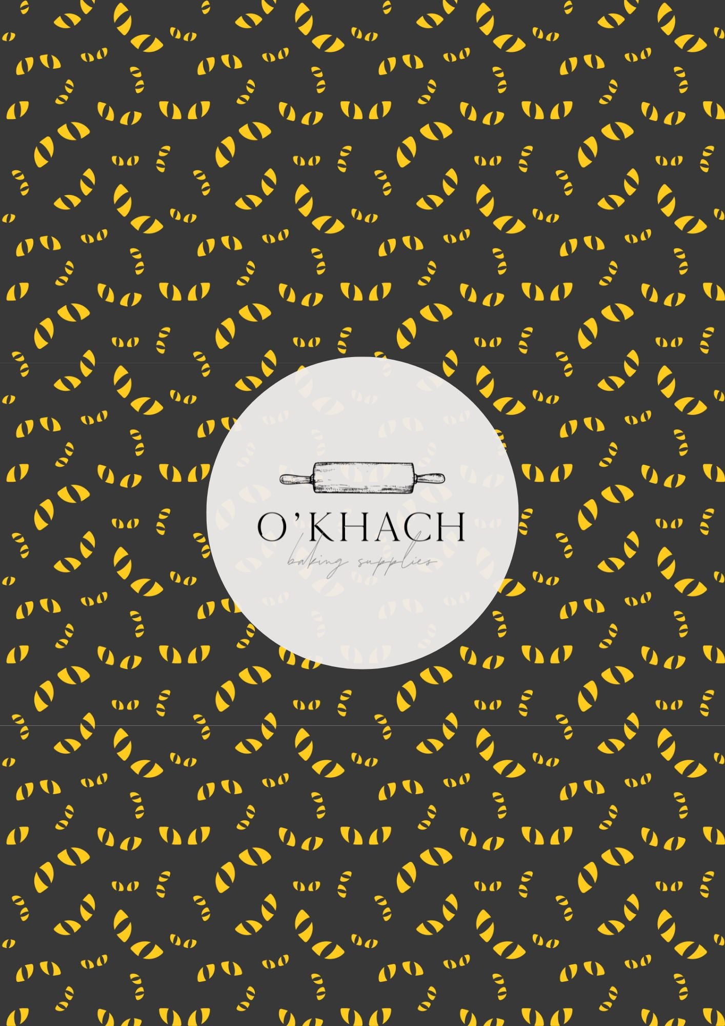 Cat Eyes Pattern - Edible Image - Premium Edible Image from O'Khach Baking Supplies - Just $16.99! Shop now at O'Khach Baking Supplies