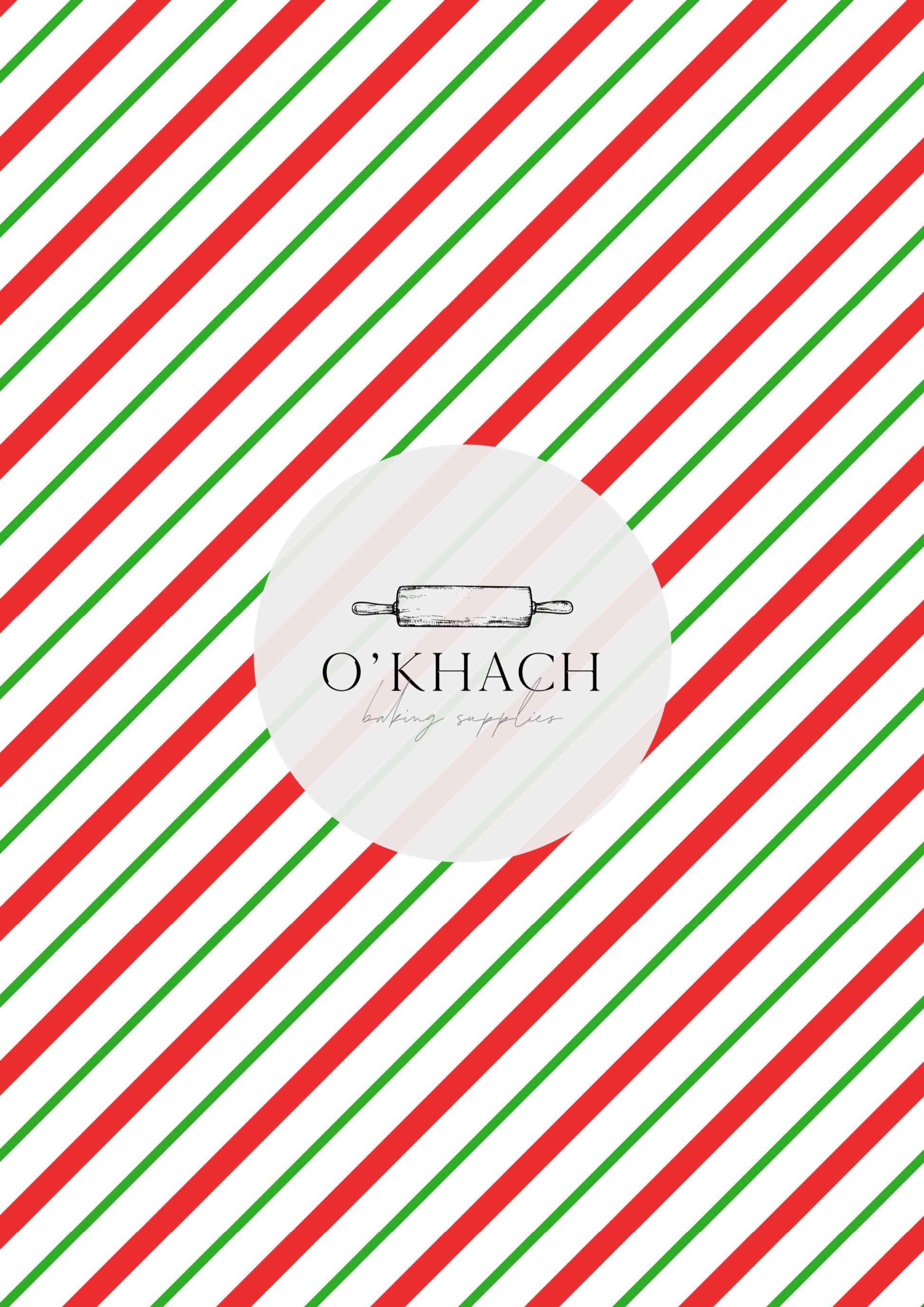 Christmas Details Pattern No.101 - Edible Image – A4 Cake Topper & Cupcake Decoration