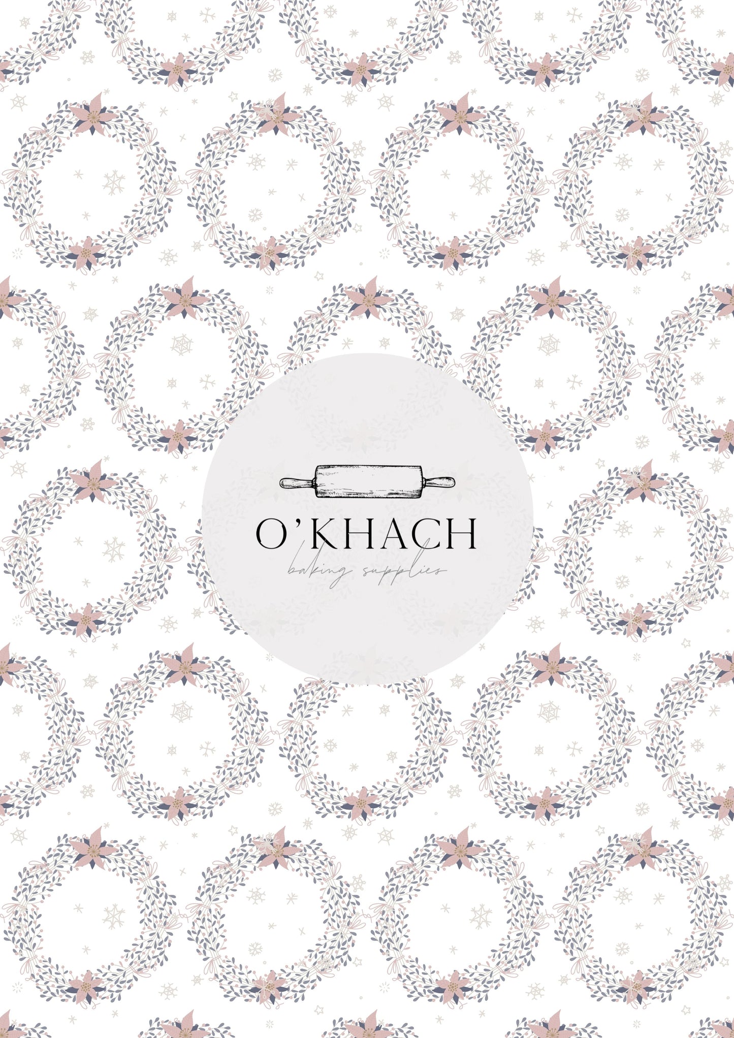 Christmas Details Pattern No.103 - Edible Image – A4 Cake Topper & Cupcake Decoration