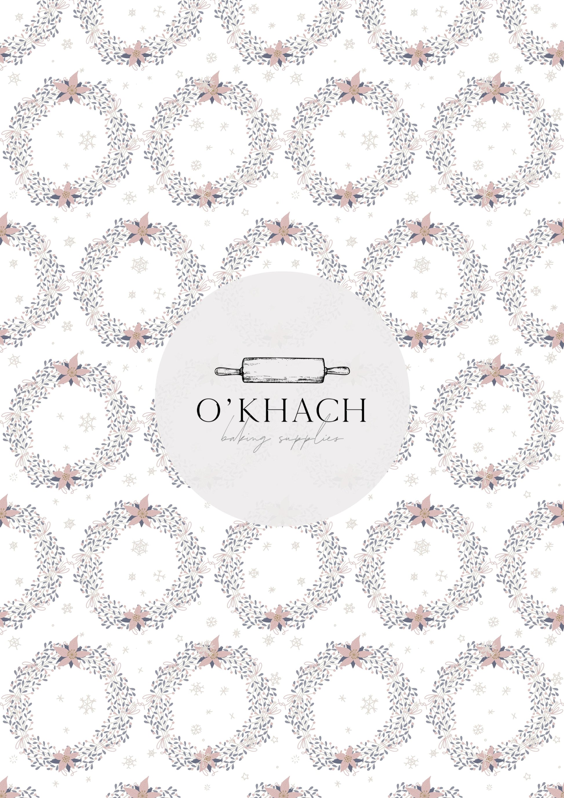 Christmas Details Pattern No.103 - Edible Image – A4 Cake Topper & Cupcake Decoration