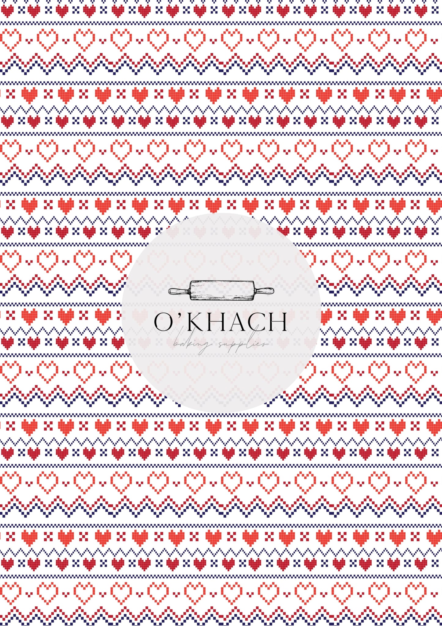 Christmas Details Pattern No.64 - Edible Image – A4 Cake Topper & Cupcake Decoration