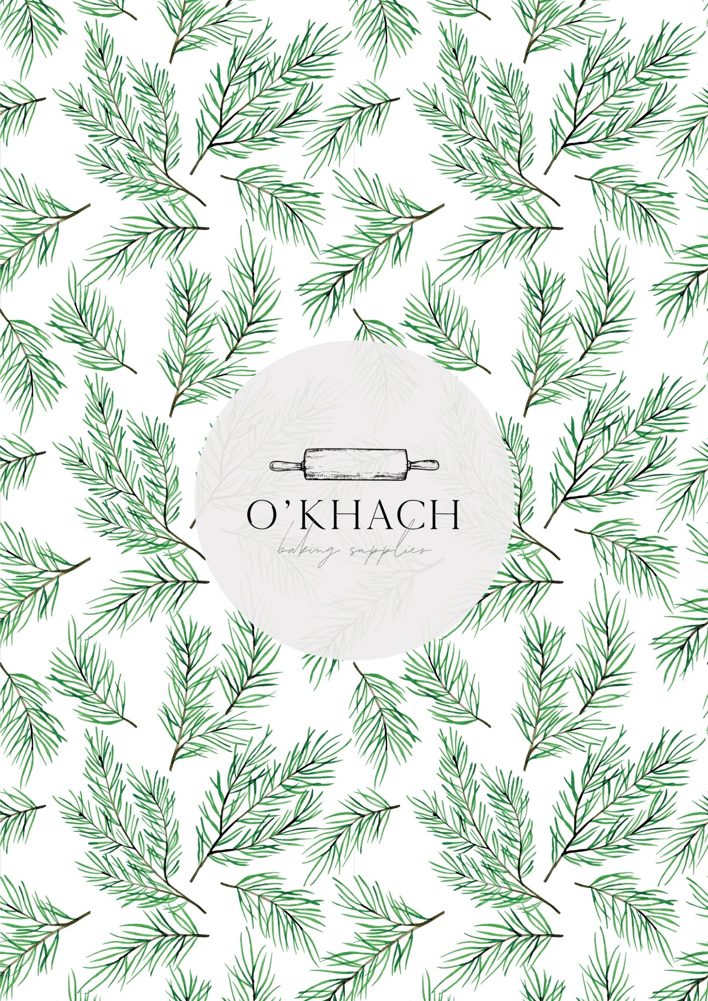 Christmas Details Pattern No.66 - Edible Image – A4 Cake Topper & Cupcake Decoration