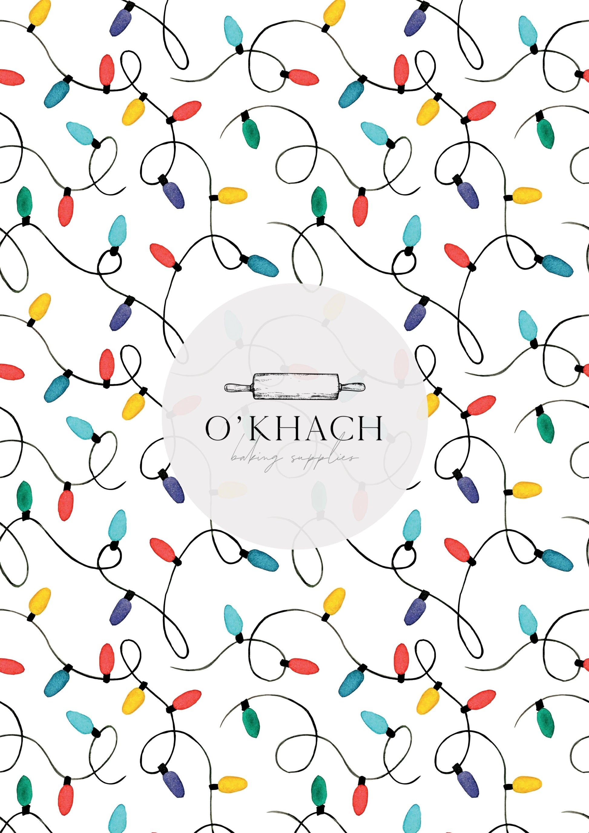 Christmas Details Pattern No.70 - Edible Image – A4 Cake Topper & Cupcake Decoration