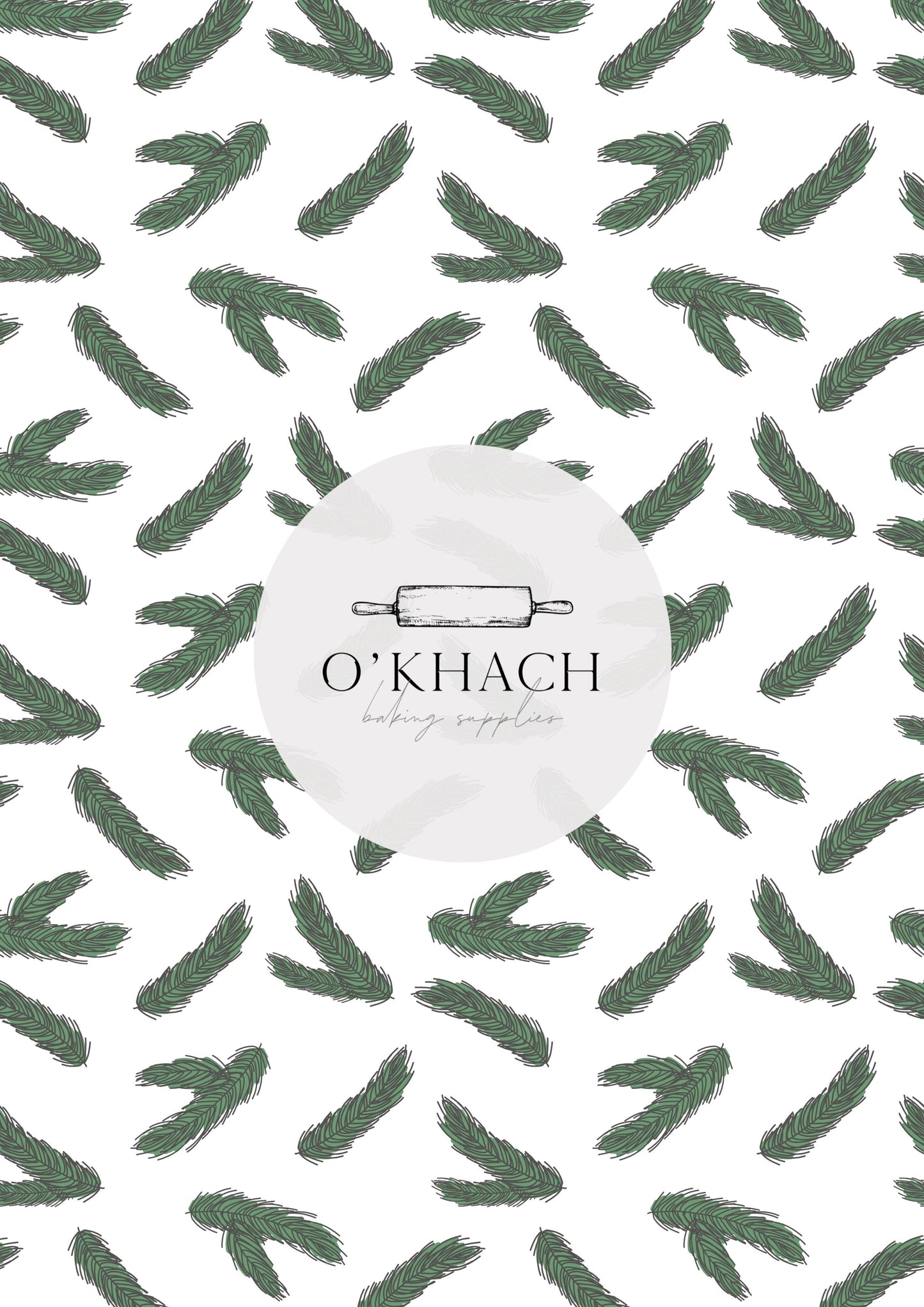 Christmas Details Pattern No.76 - Edible Image – A4 Cake Topper & Cupcake Decoration