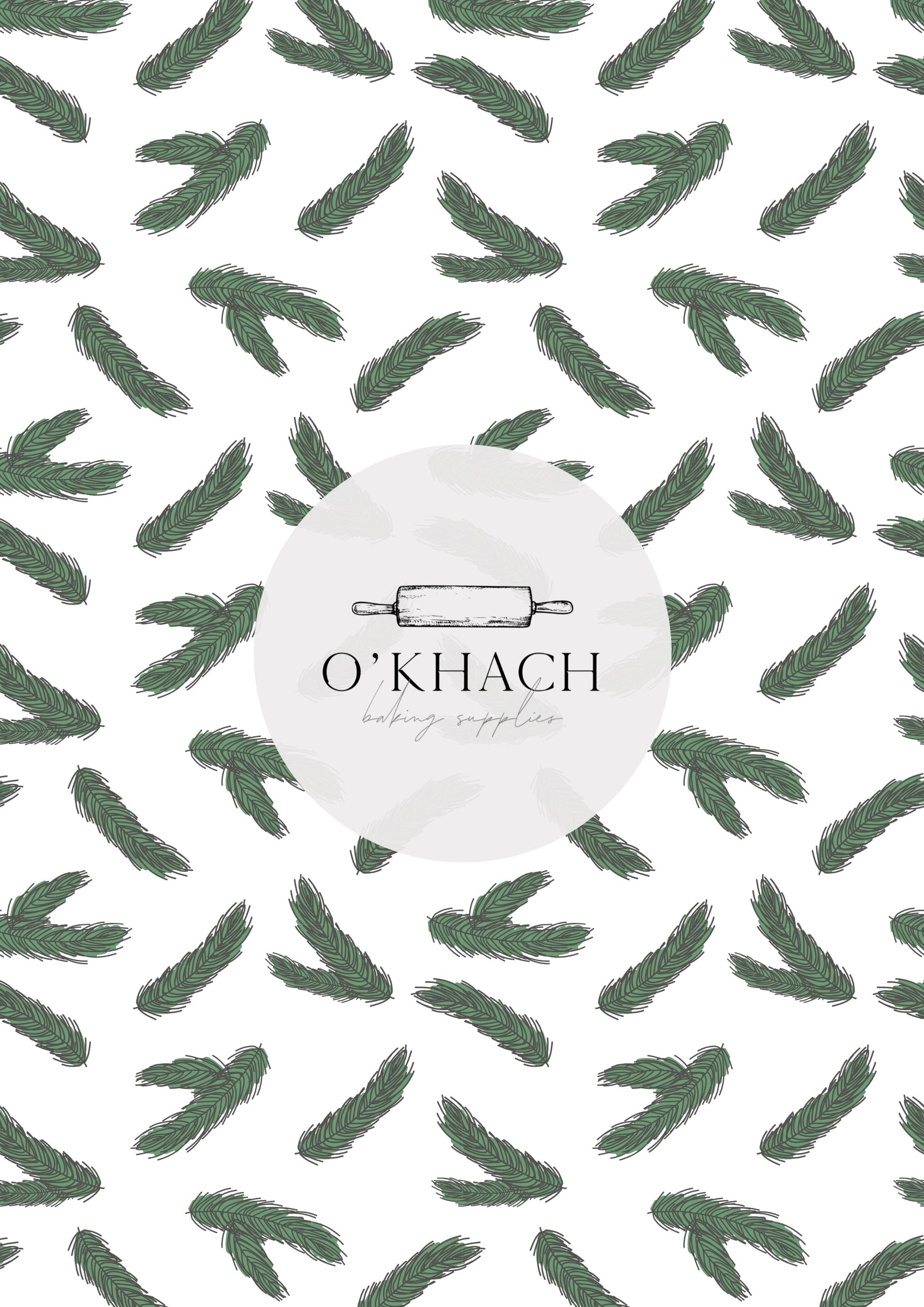 Christmas Details Pattern No.76 - Edible Image – A4 Cake Topper & Cupcake Decoration