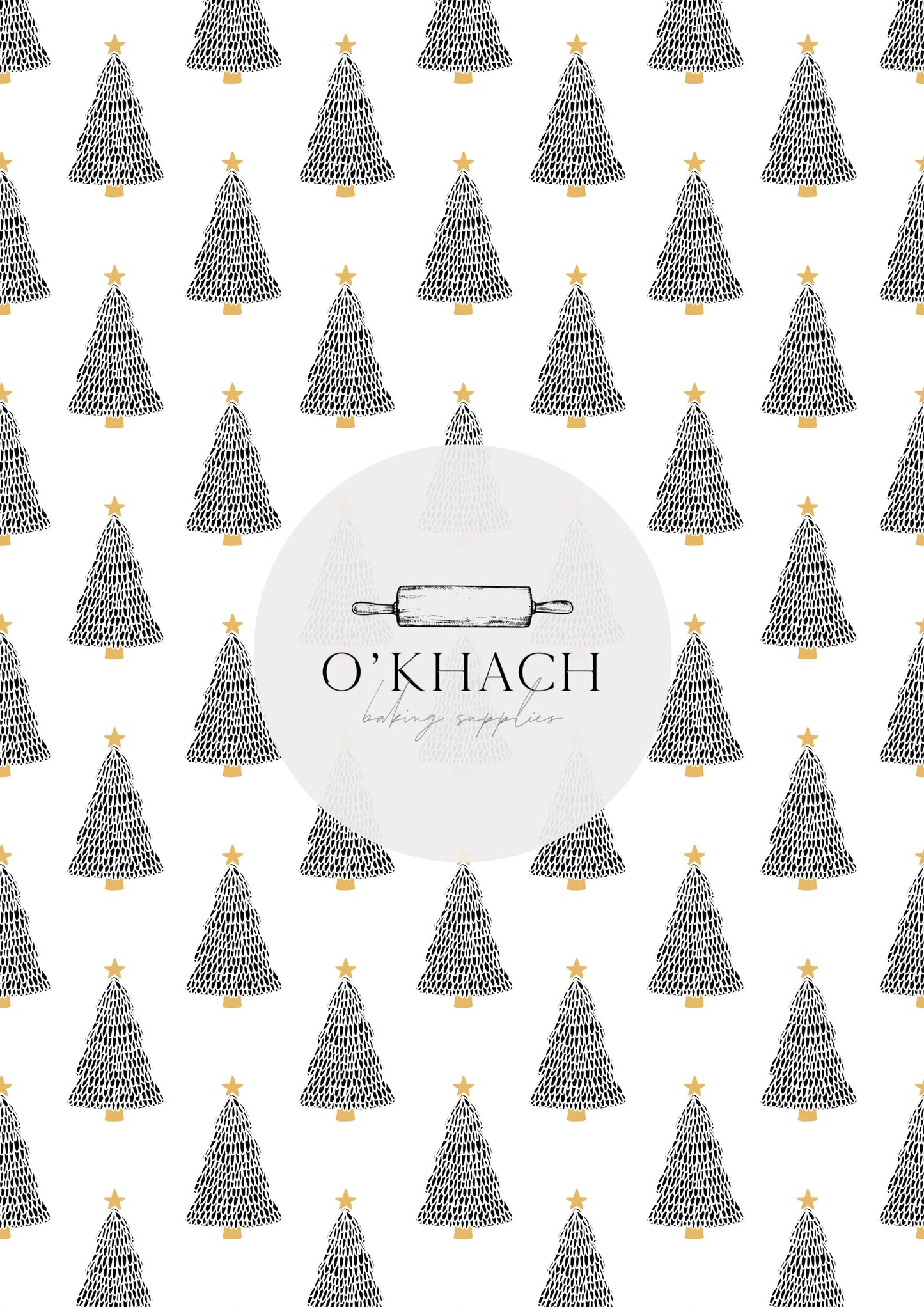 Christmas Details Pattern No.92 - Edible Image – A4 Cake Topper & Cupcake Decoration