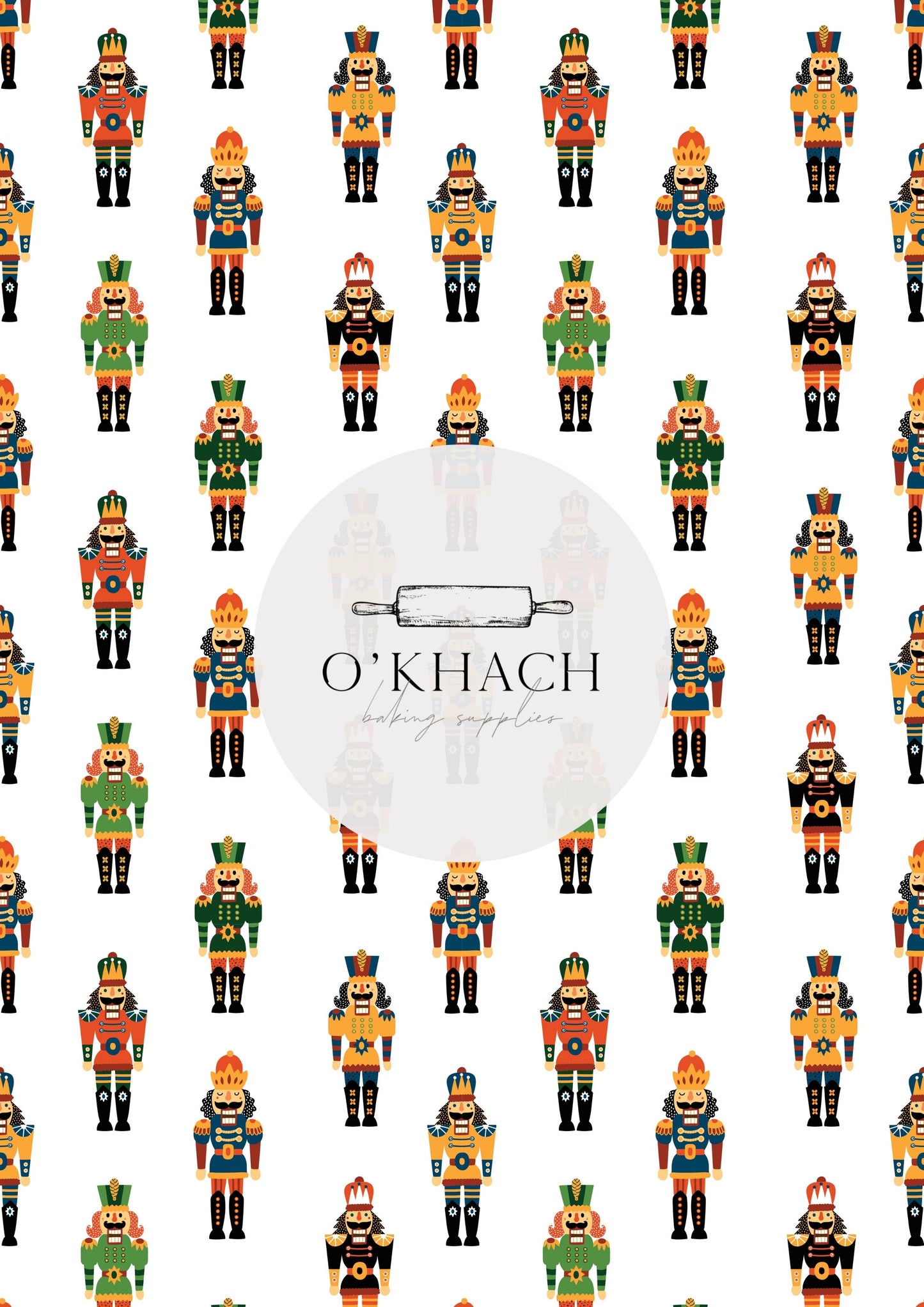 Christmas Details Pattern No.98 - Edible Image – A4 Cake Topper & Cupcake Decoration