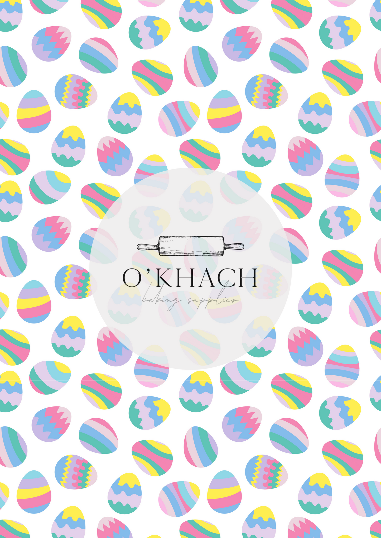 Easter Pattern - Edible Image – A4 Cake Topper & Cupcake Decoration