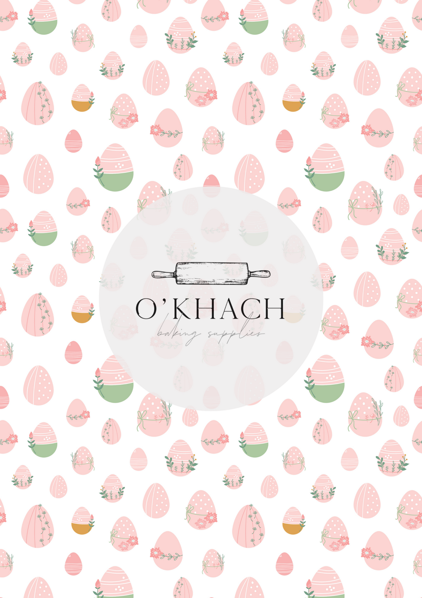 Easter Pattern - Edible Image – A4 Cake Topper & Cupcake Decoration