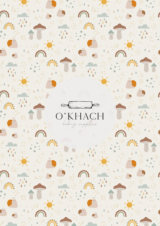 In The Woods Pattern No.8 - Edible Image - Premium Edible Image from O'Khach Baking Supplies - Just $16.99! Shop now at O'Khach Baking Supplies