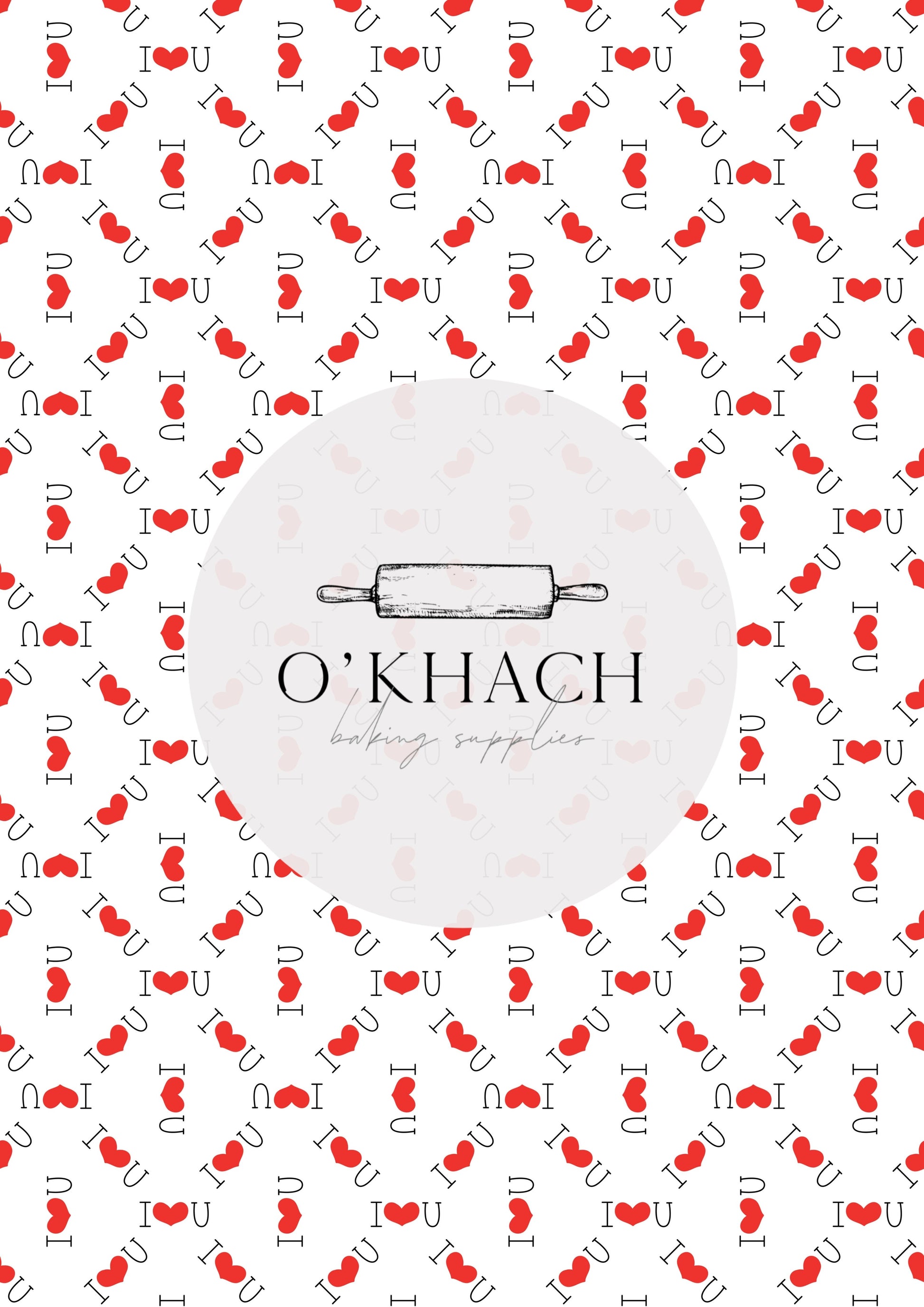 Love Details Pattern No.145 - Edible Image - Premium Edible Image from O'Khach Baking Supplies - Just $16.99! Shop now at O'Khach Baking Supplies