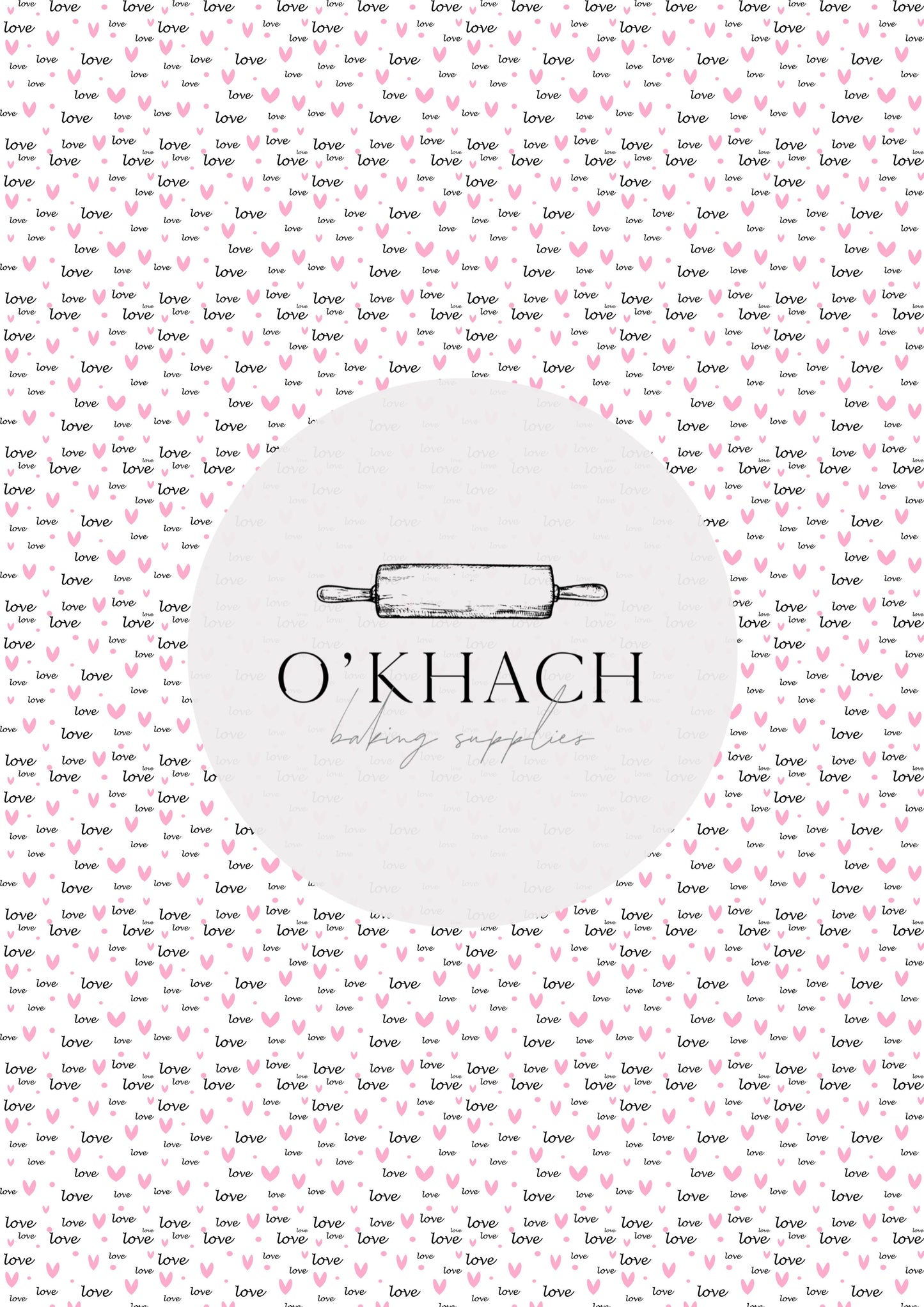 Love Details Pattern No.156 - Edible Image - Premium Edible Image from O'Khach Baking Supplies - Just $16.99! Shop now at O'Khach Baking Supplies