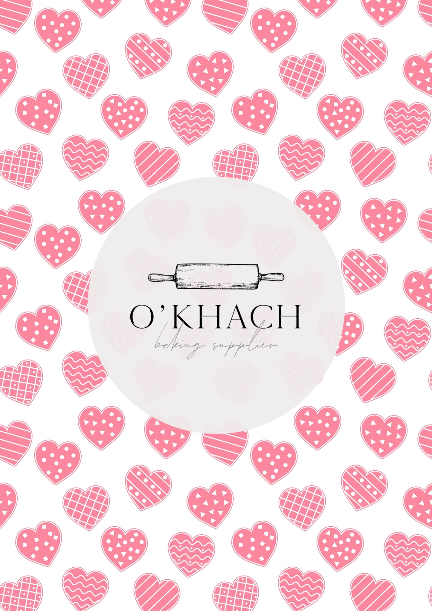 Love Details Pattern No.205 - Edible Image - Premium Edible Image from O'Khach Baking Supplies - Just $16.99! Shop now at O'Khach Baking Supplies