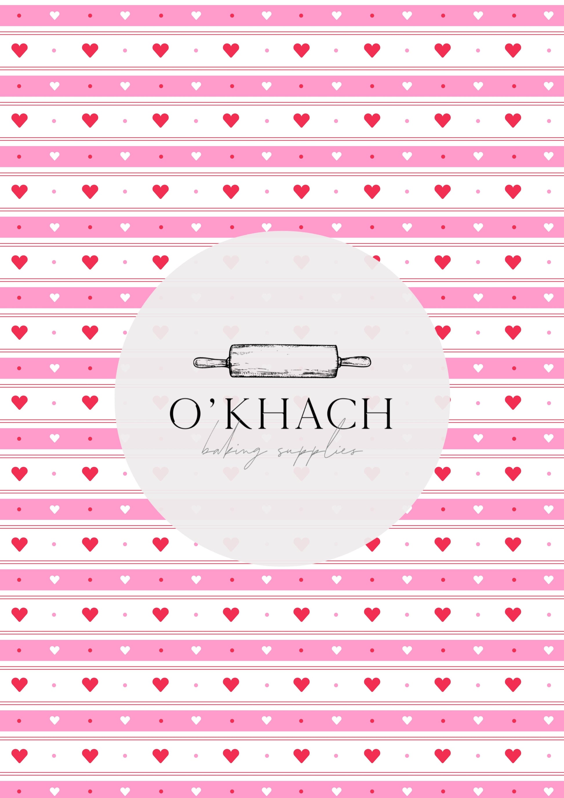 Love Details Pattern No.44 - Edible Image - Premium Edible Image from O'Khach Baking Supplies - Just $16.99! Shop now at O'Khach Baking Supplies