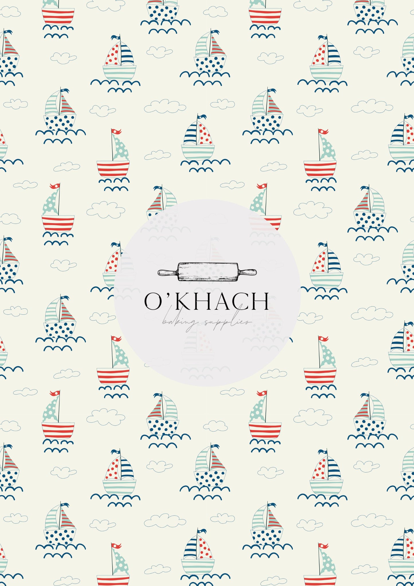 Sailor Pattern No.9 - Edible Image - Premium Edible Image from O'Khach Baking Supplies - Just $16.99! Shop now at O'Khach Baking Supplies