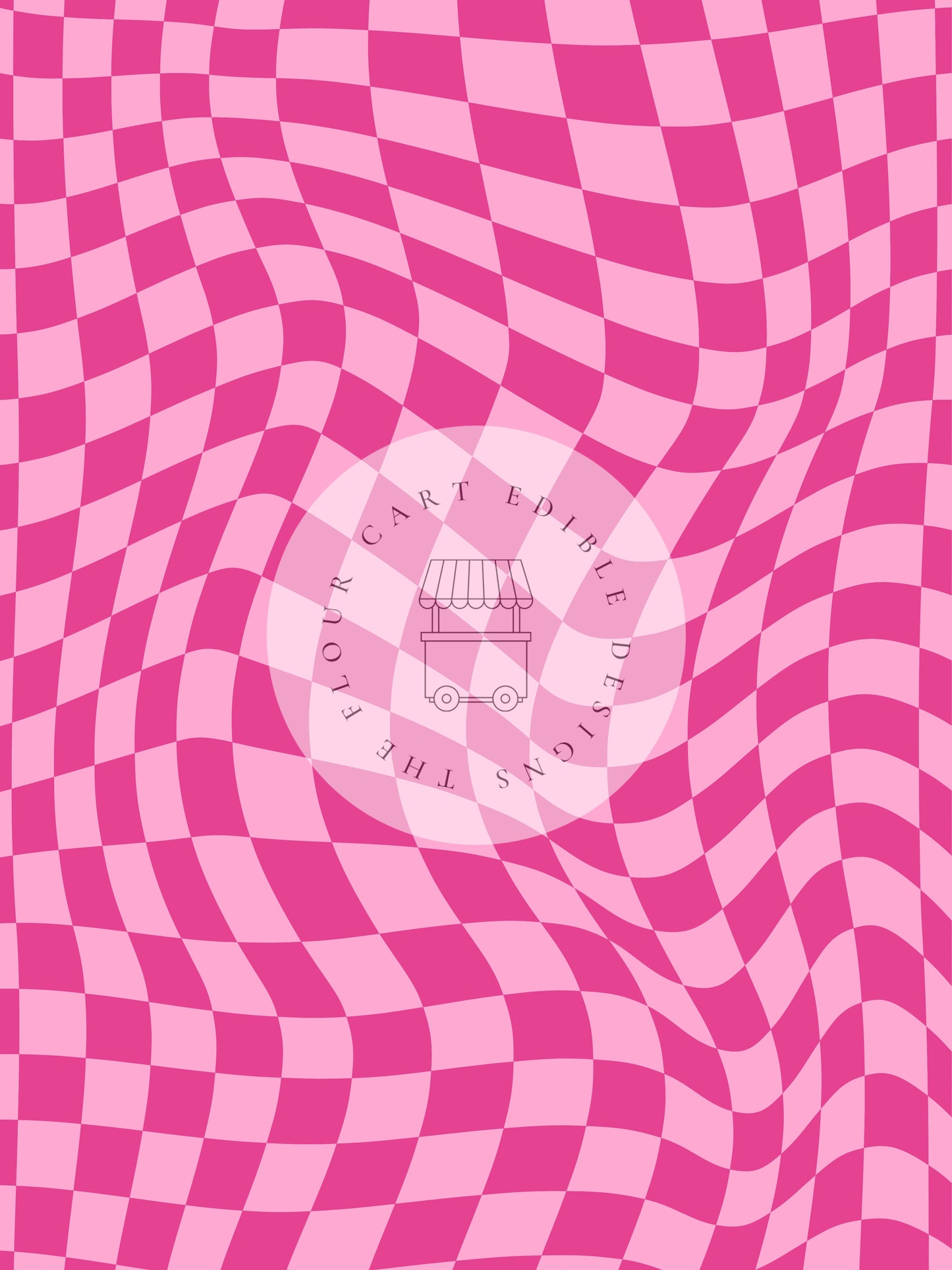 Wavy Pink and Pink - The Flour Cart Edible Image - Premium from The Flour Cart - Just $16.99! Shop now at O'Khach Baking Supplies