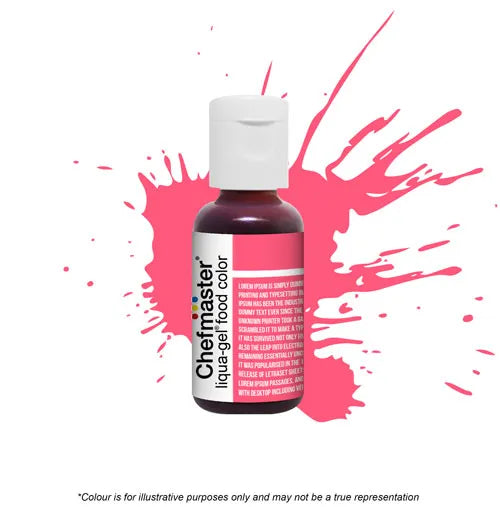 Deep Pink - Gel Food Colour 20g (Chefmaster) - Premium from O'Khach Baking Supplies - Just $4.95! Shop now at O'Khach Baking Supplies