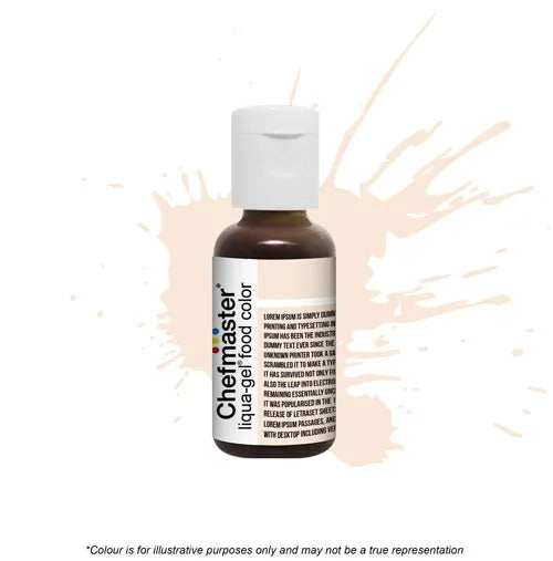 Fleshtone/Sienna - Gel Food Colour 20g (Chefmaster) - Premium from O'Khach Baking Supplies - Just $4.95! Shop now at O'Khach Baking Supplies