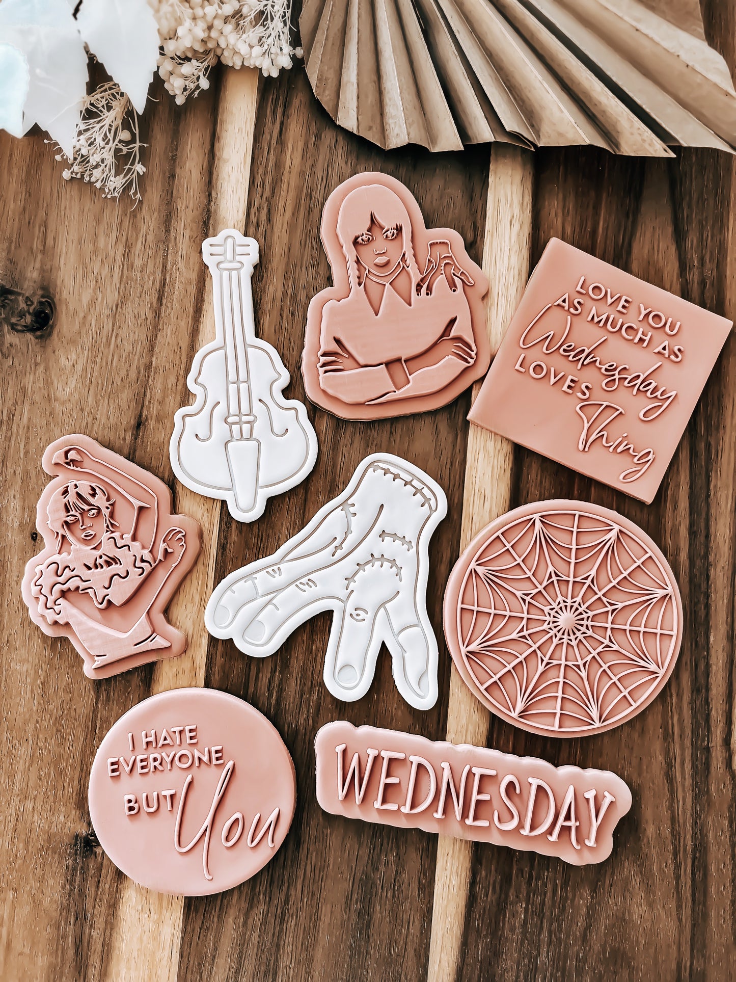 Love you as much as Wednesday Loves Thing'UP' Stamp - Perfect for Fondant & Sugar Cookies