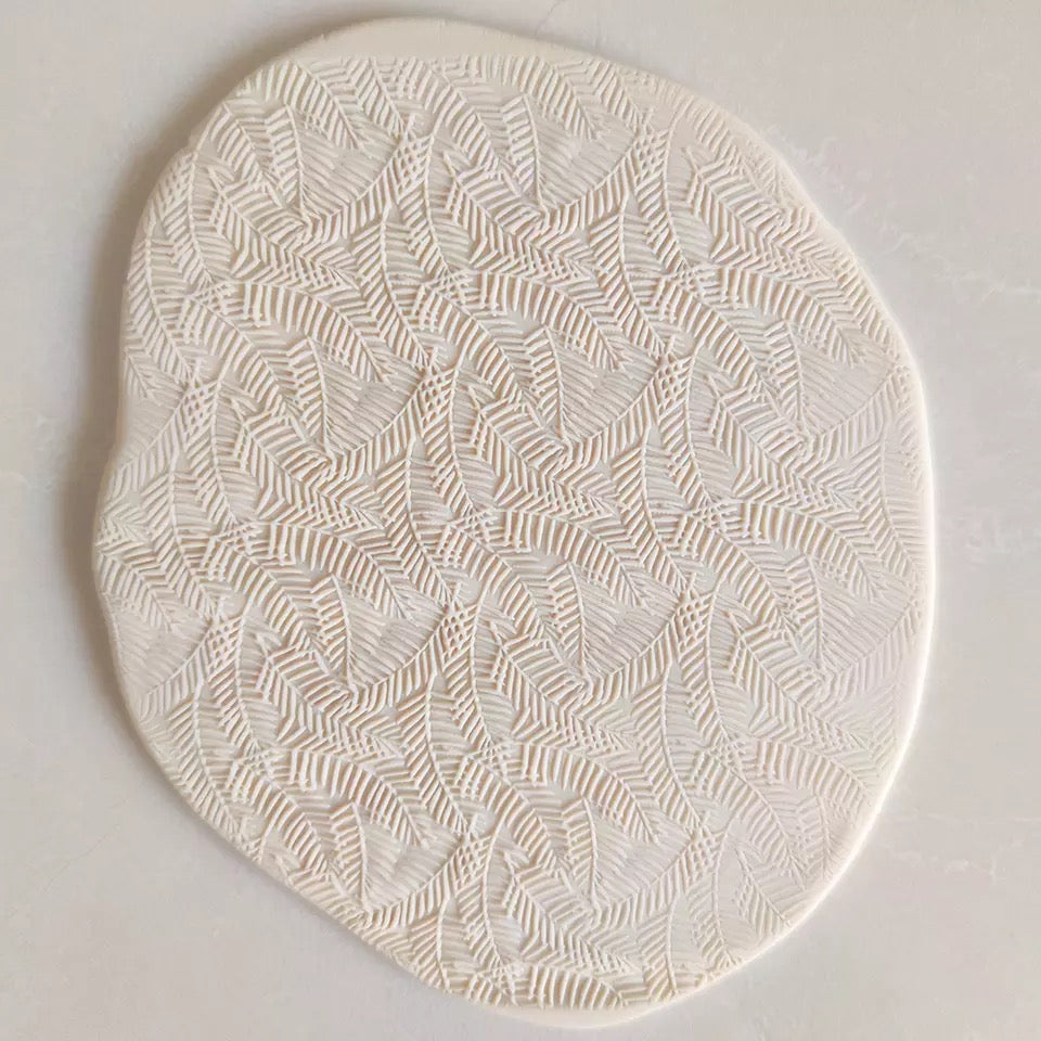 Palms Pattern - Acrylic Embossing Rolling Pin – Fondant, Cookie & Clay Texture Roller