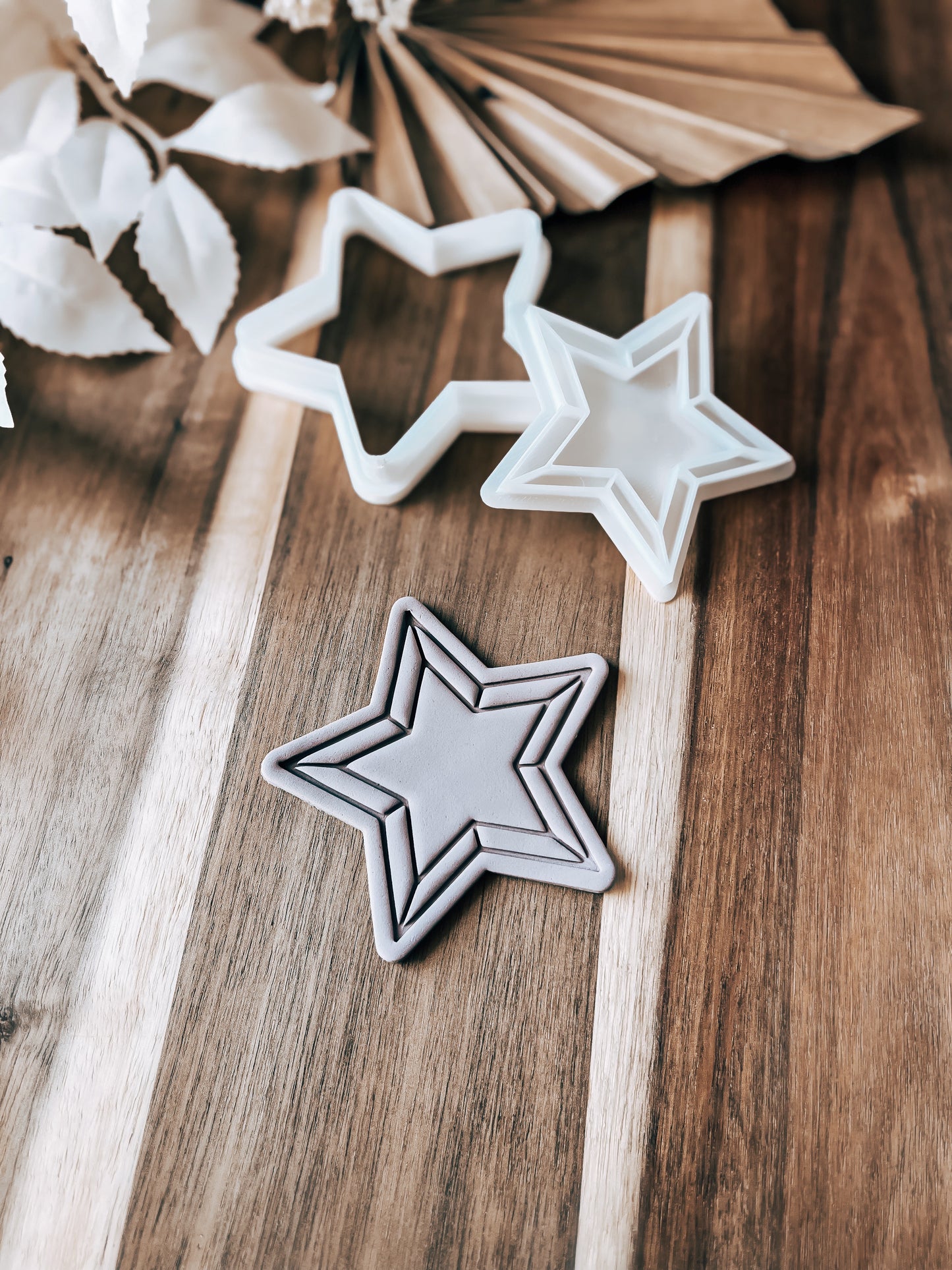 Christmas Star - Cookie Stamp and Cutter - Fondant & Sugar Cookies