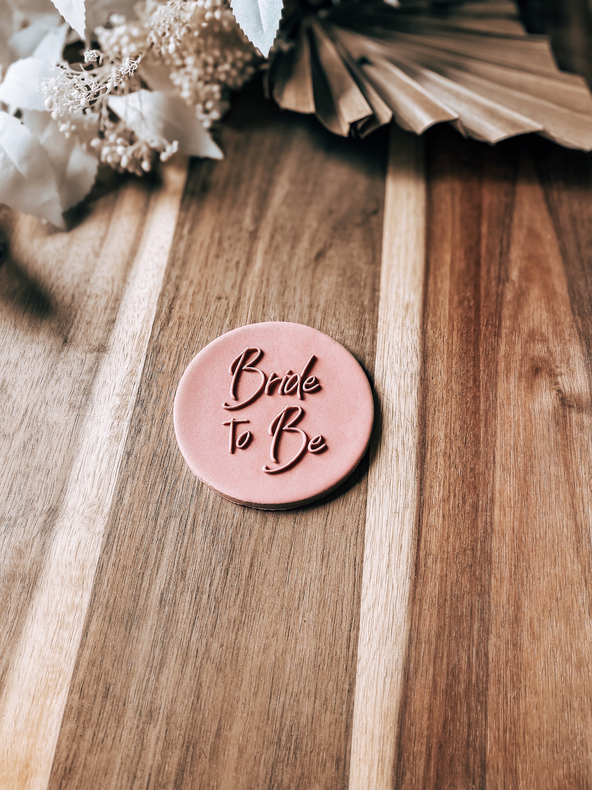 Bride To Be 'UP' Stamp - Perfect for Fondant & Sugar Cookies