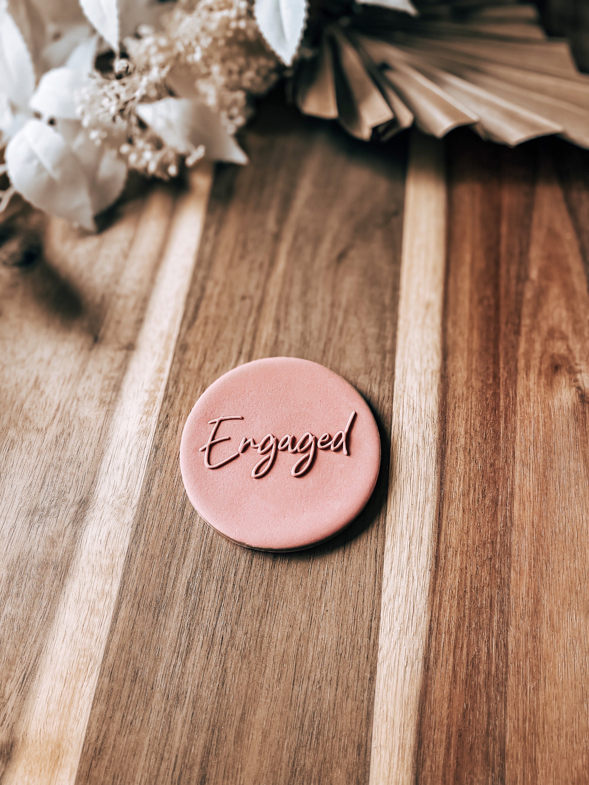 Engaged 'UP' Stamp - Perfect for Fondant & Sugar Cookies