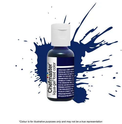 Navy Blue- Gel Food Colour 20g (Chefmaster) - Premium from O'Khach Baking Supplies - Just $4.95! Shop now at O'Khach Baking Supplies