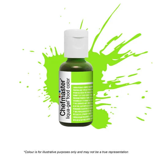 Neon Bright Green- Gel Food Colour 20g (Chefmaster) - Premium from O'Khach Baking Supplies - Just $4.95! Shop now at O'Khach Baking Supplies