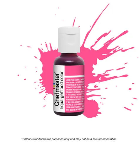 Rose Pink- Gel Food Colour 20g (Chefmaster) - Premium from O'Khach Baking Supplies - Just $4.95! Shop now at O'Khach Baking Supplies